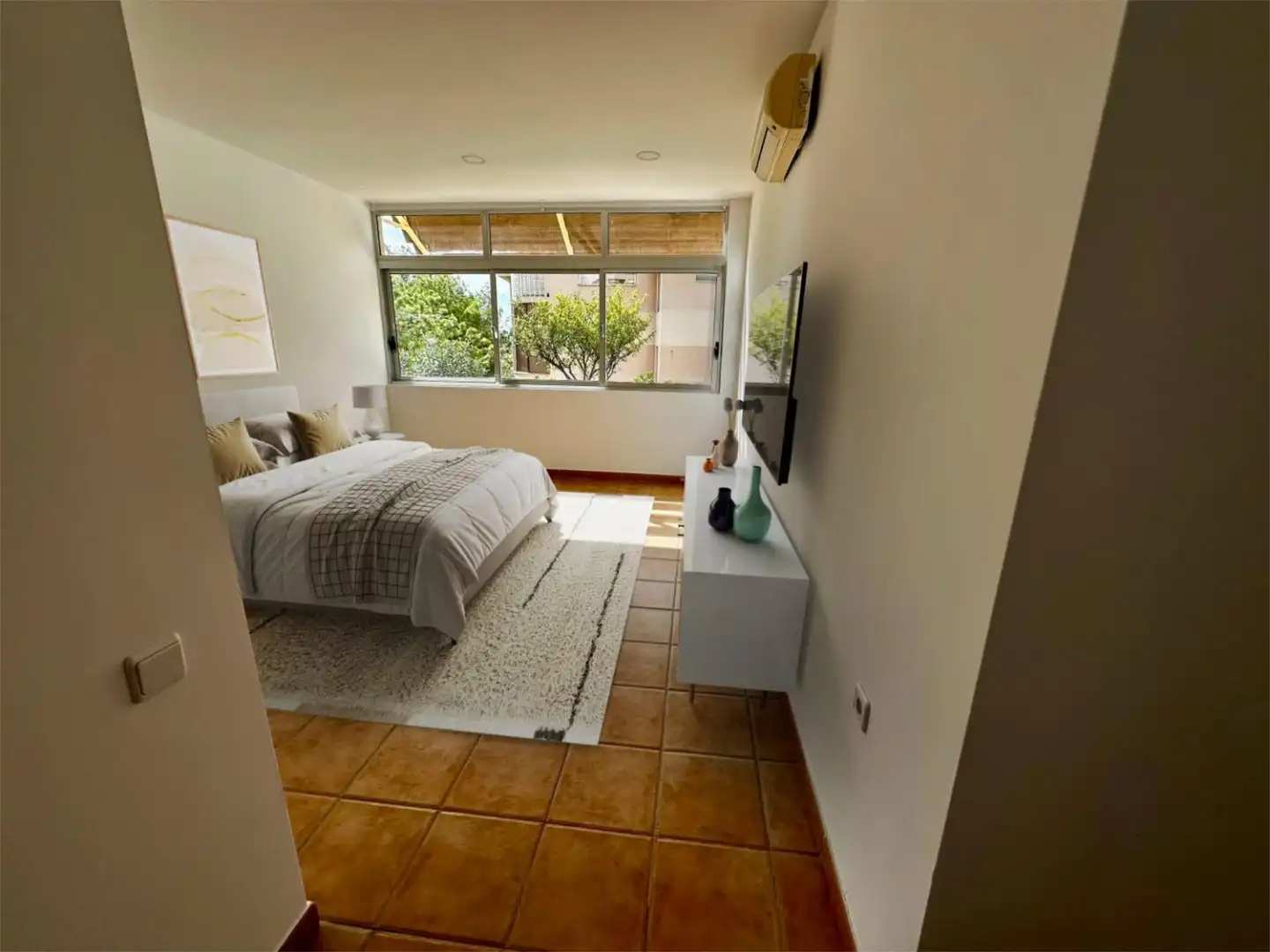 Houses for sale in Calle Córdoba, 9, Pueblo Español - Coveta Fumá Bedroom of Houses for sale in El Campello with Air Conditioner, Heating and Private garden