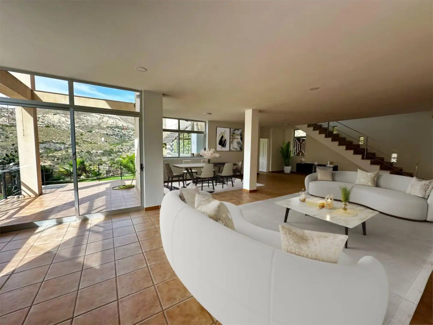 Houses for sale in Calle Córdoba, 9, Pueblo Español - Coveta Fumá Living room of Houses for sale in El Campello with Air Conditioner, Heating and Private garden