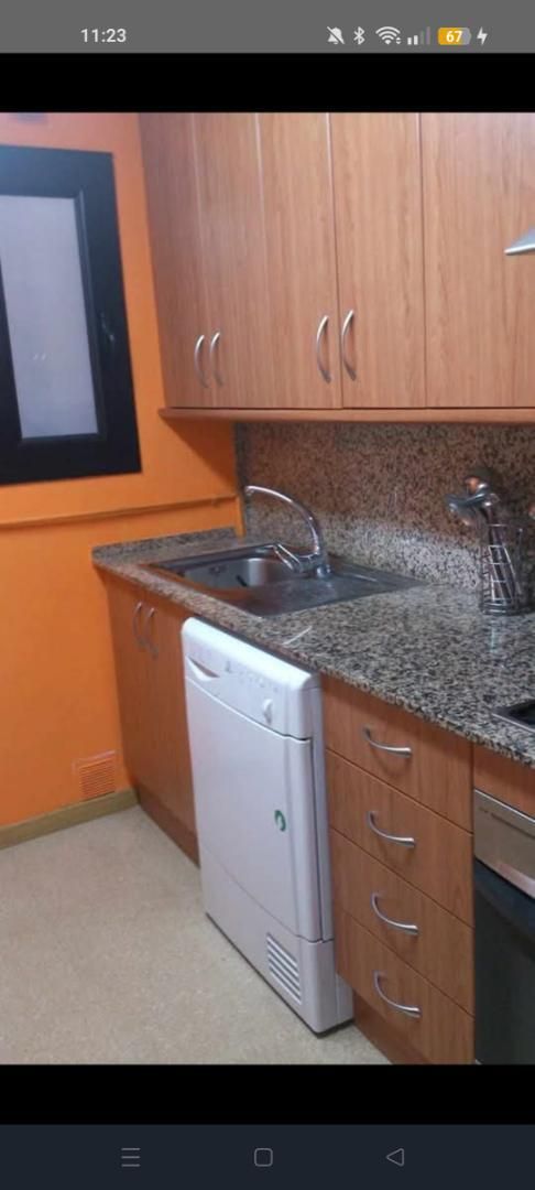 Kitchen of Flat to rent in Sant Quirze de Besora  with Parquet flooring, Terrace and Furnished