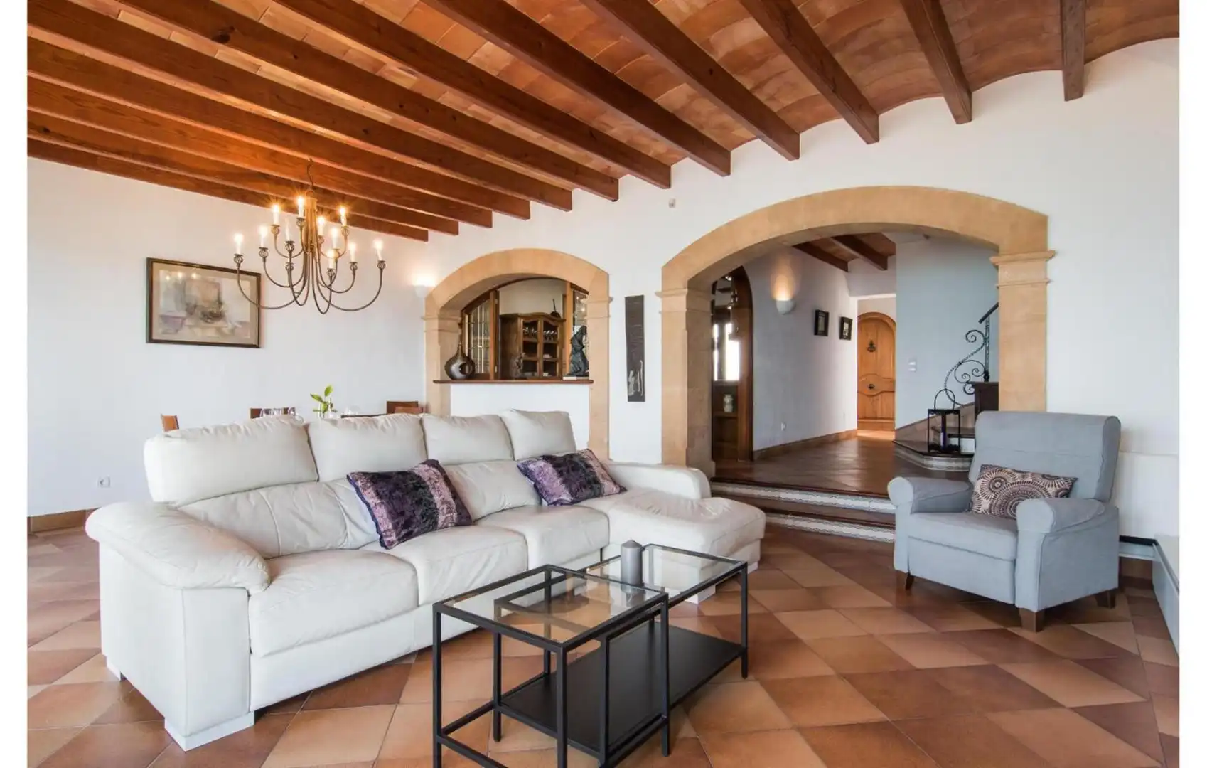Casa o chalet de alquiler en Avinguda d'Amèrica, 41, Cala Ratjada Sala de estar de Casa o chalet de alquiler en Capdepera con Aire acondicionado, Calefacción y Terraza