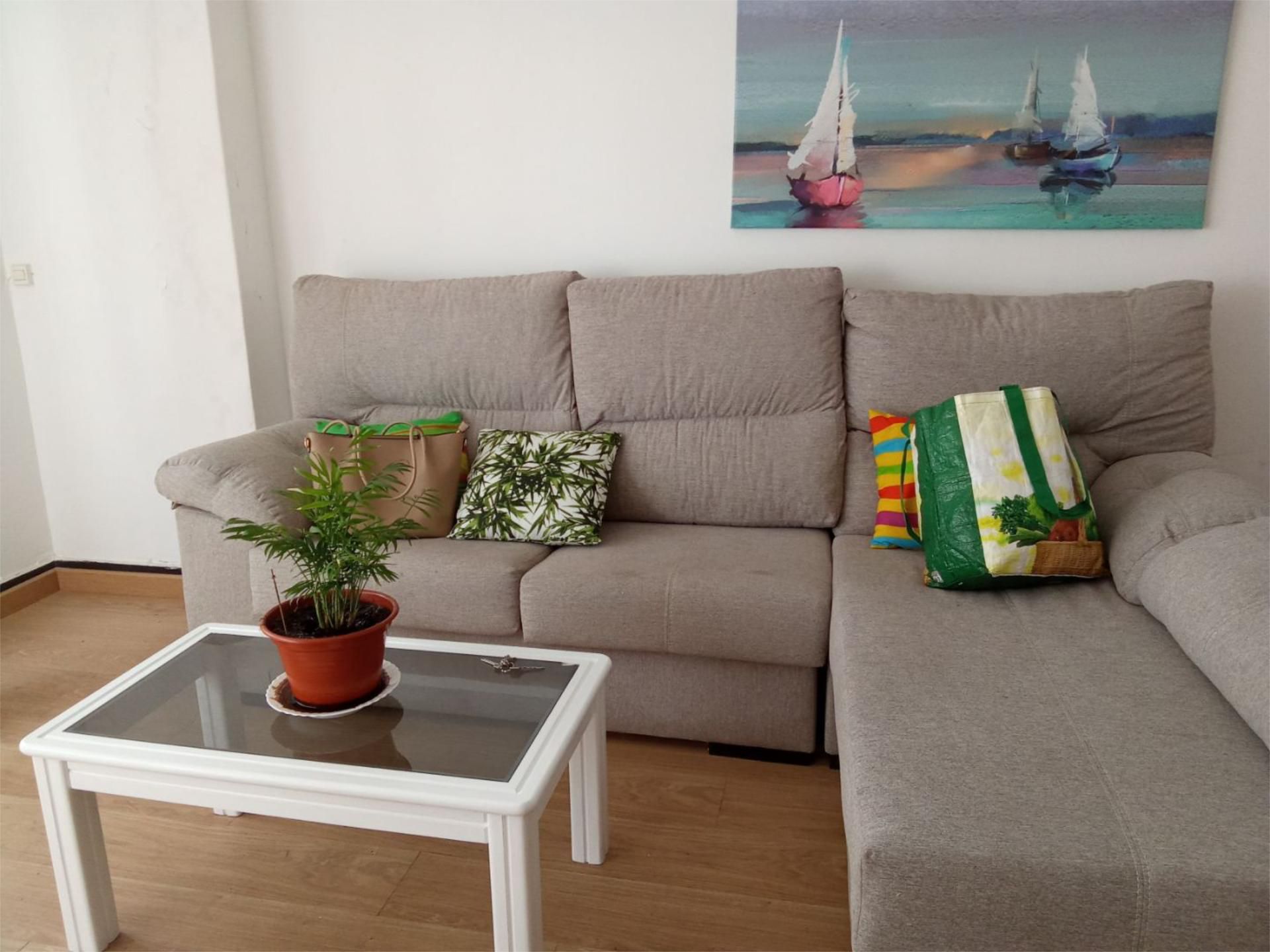 Sala de estar de Piso de alquiler en Ferrol con Calefacción, Parquet y Amueblado