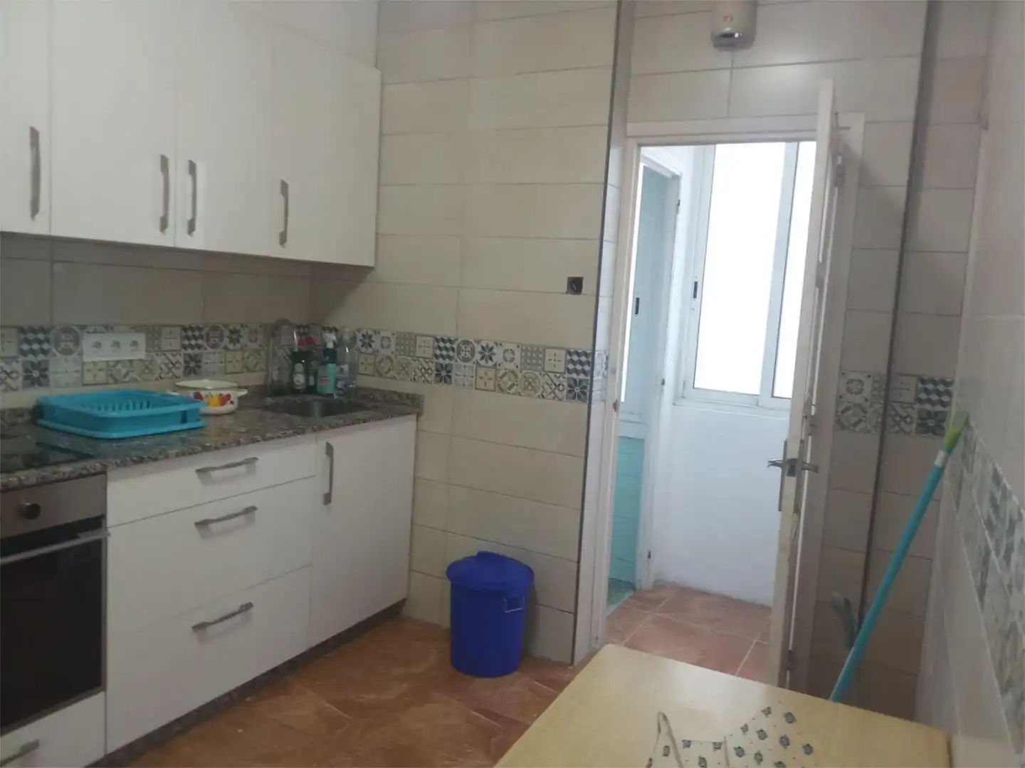 Kitchen of Flat for rent in Ferrol  with Heating, Parquet flooring and Furnished