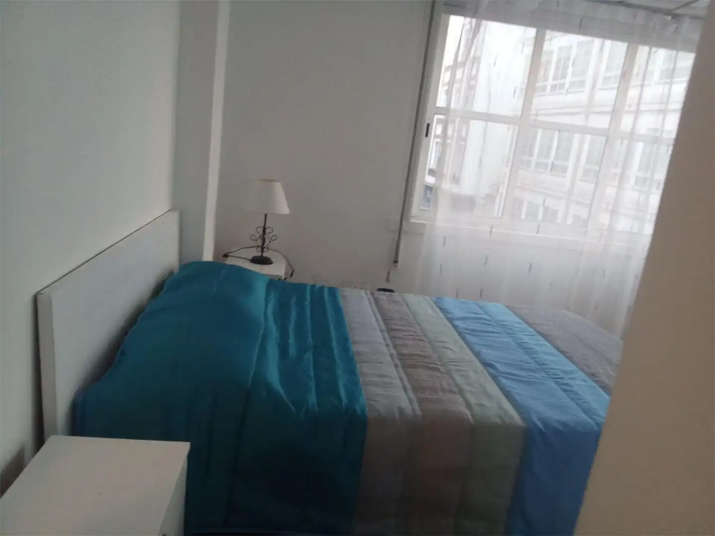 Bedroom of Flat for rent in Ferrol  with Heating, Parquet flooring and Furnished