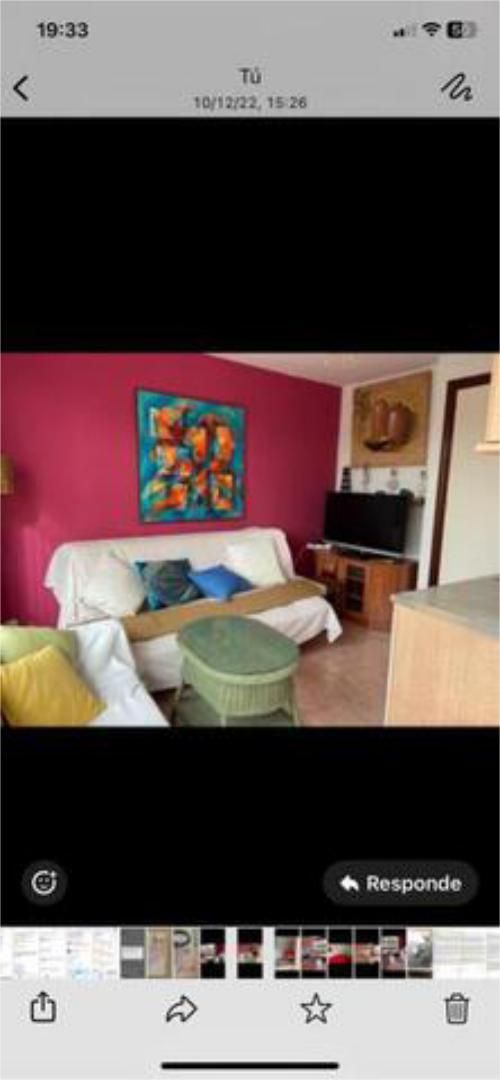 Sala de estar de Estudio de alquiler en Benalmádena con Calefacción, Jardín privado y Terraza