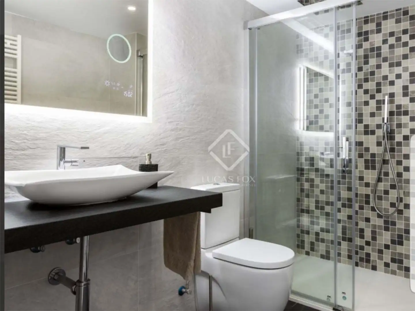 Badezimmer von Wohnung zum Verkauf in Sant Andreu de Llavaneres mit Klimaanlage, Terrasse und Balkon