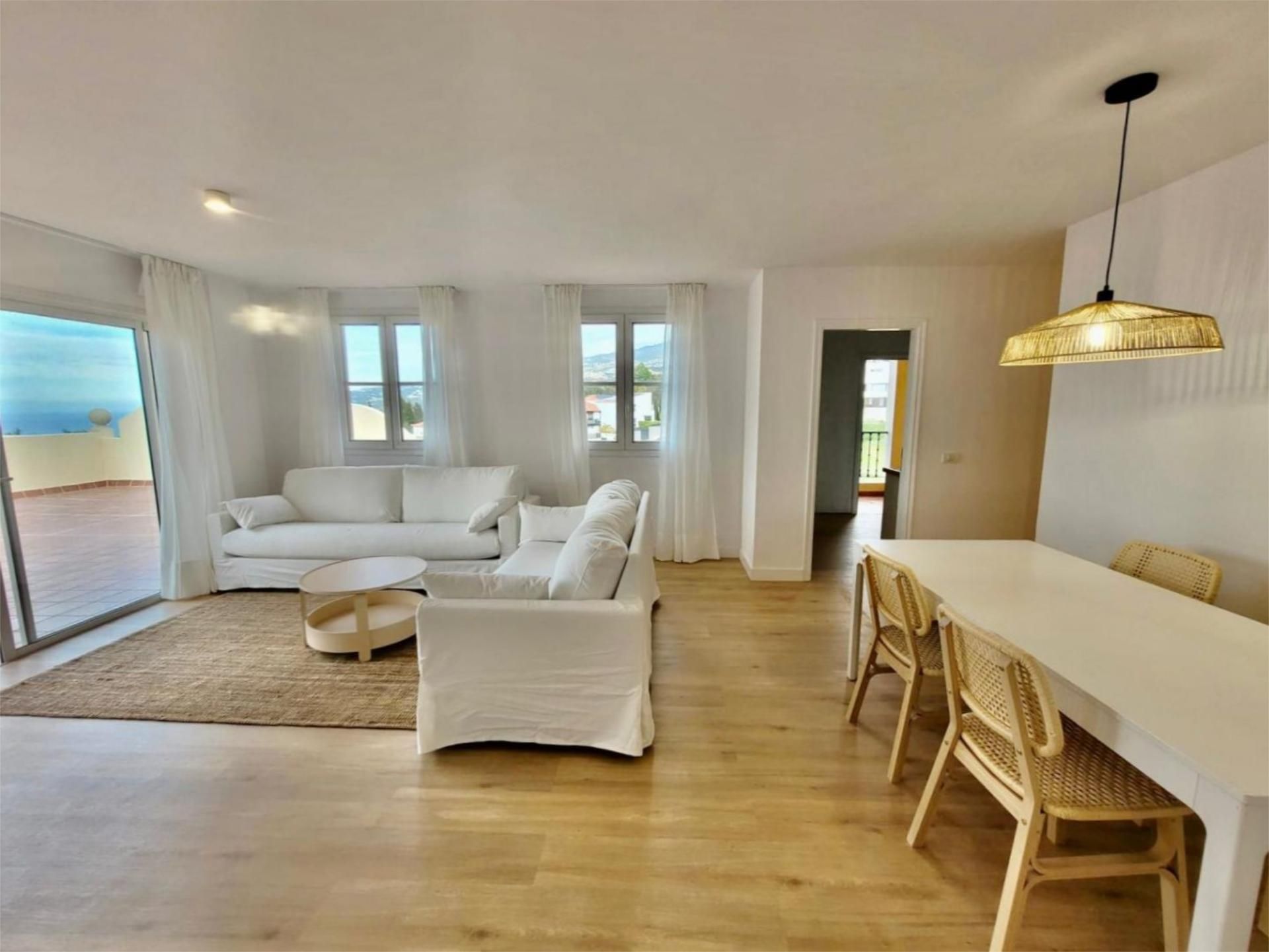 Living room of Attic to rent in Santa Úrsula  with Parquet flooring, Terrace and Swimming Pool