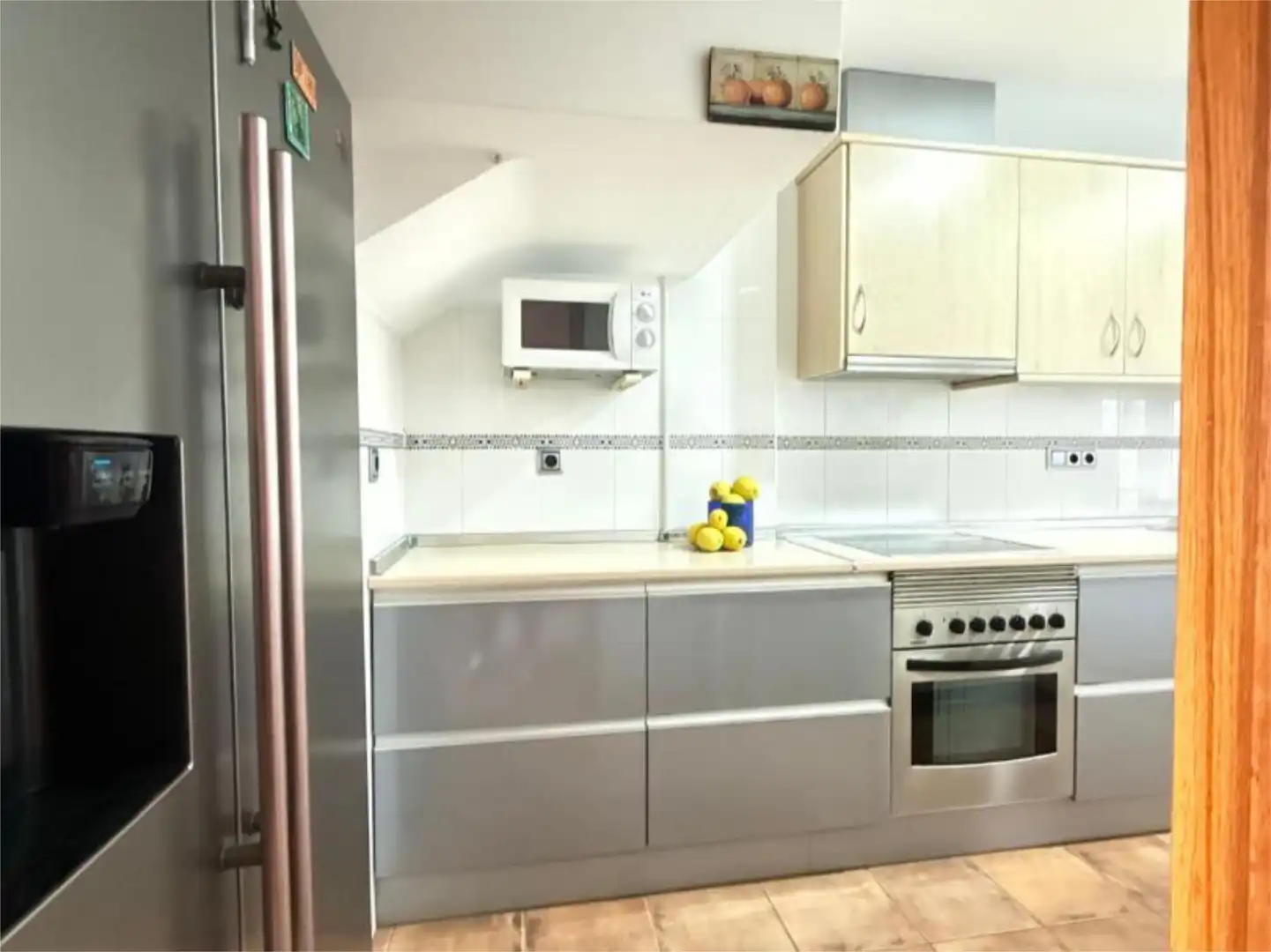Cocina de Casa adosada en venta en Pilar de la Horadada con Aire acondicionado, Calefacción y Jardín privado