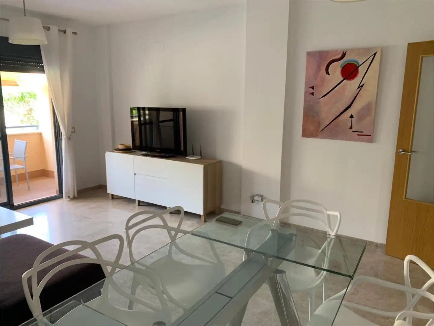 Flat for sale in Calle Beethoven, 4, Las Tres Piedras - Costa Ballena Dining room of Flat for sale in Chipiona with Air Conditioner, Terrace and Swimming Pool
