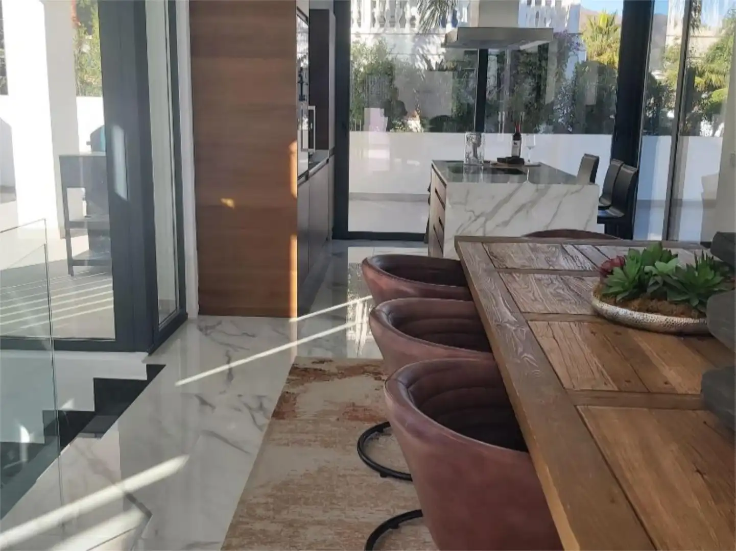 Dining room of Flat for sale in Estepona  with Terrace, Swimming Pool and Balcony