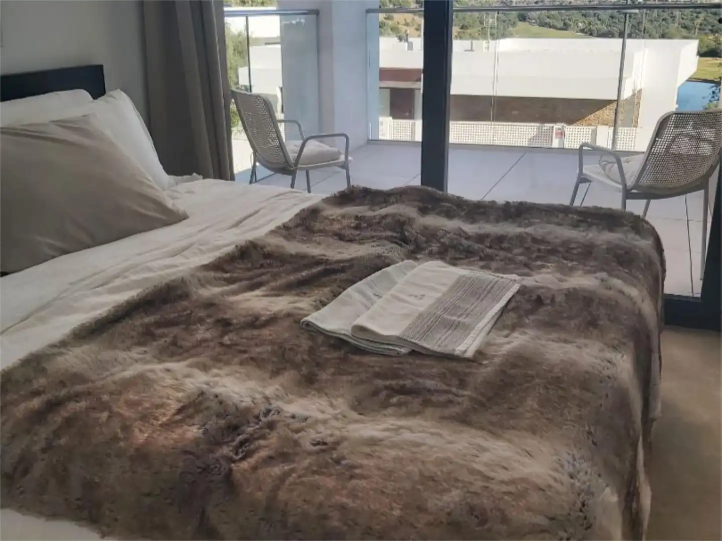 Bedroom of Flat for sale in Estepona  with Terrace, Swimming Pool and Balcony