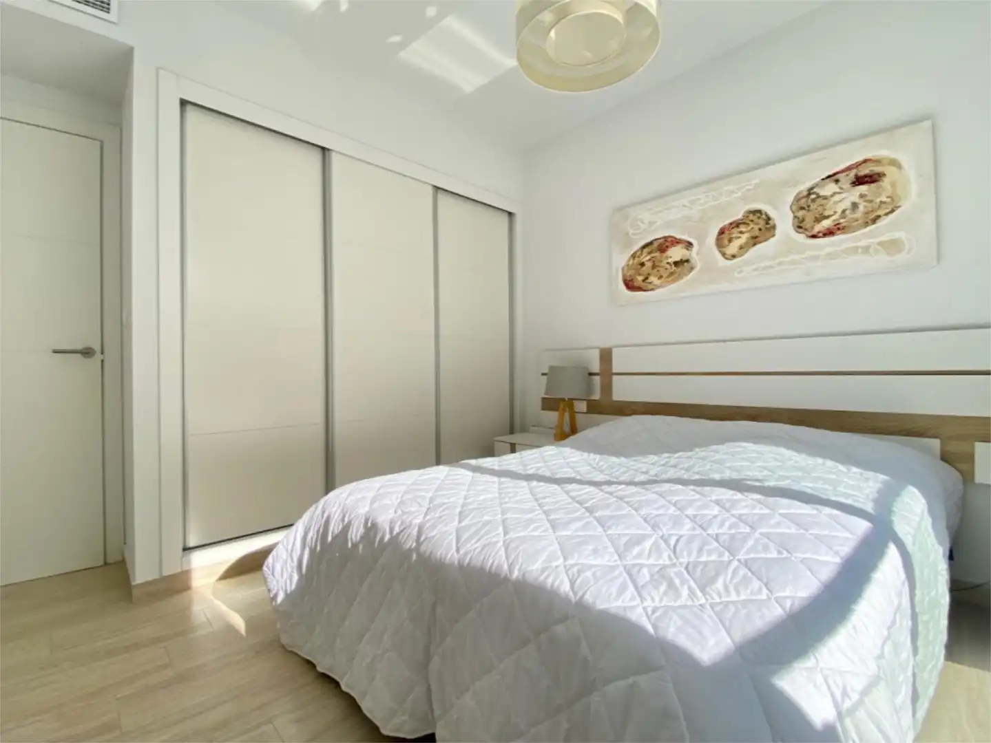 Flat for sale in Via Augusta, 8, El Moncayo - El Pòrtic Bedroom of Flat for sale in Guardamar del Segura with Air Conditioner, Swimming Pool and Furnished