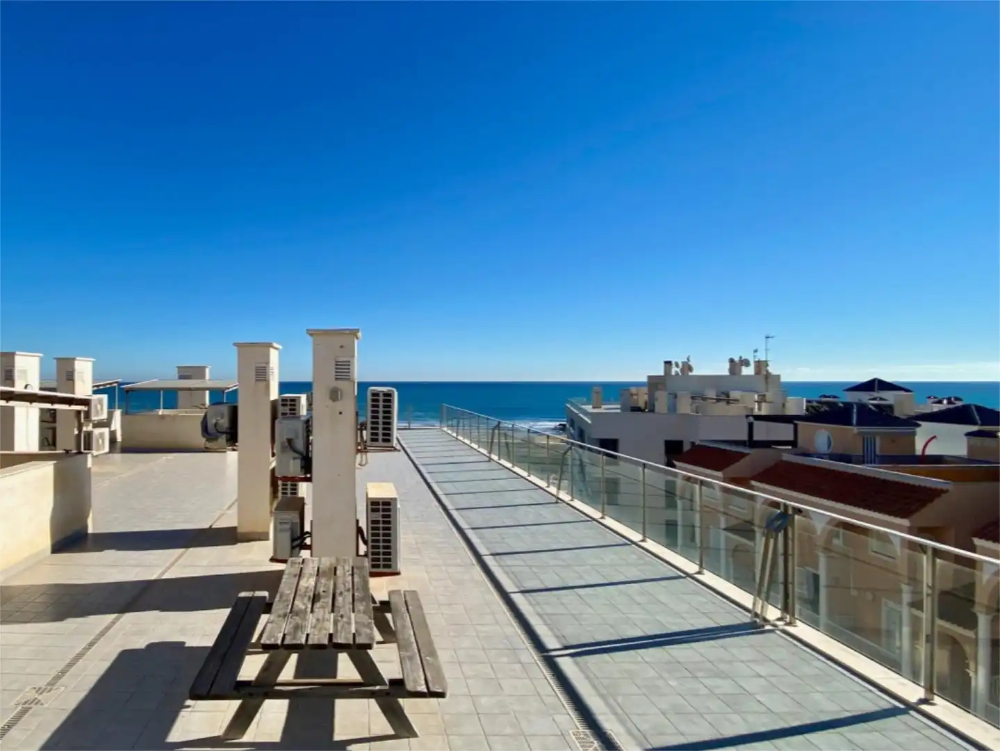 Flat for sale in Via Augusta, 8, El Moncayo - El Pòrtic Terrace of Flat for sale in Guardamar del Segura with Air Conditioner, Swimming Pool and Furnished