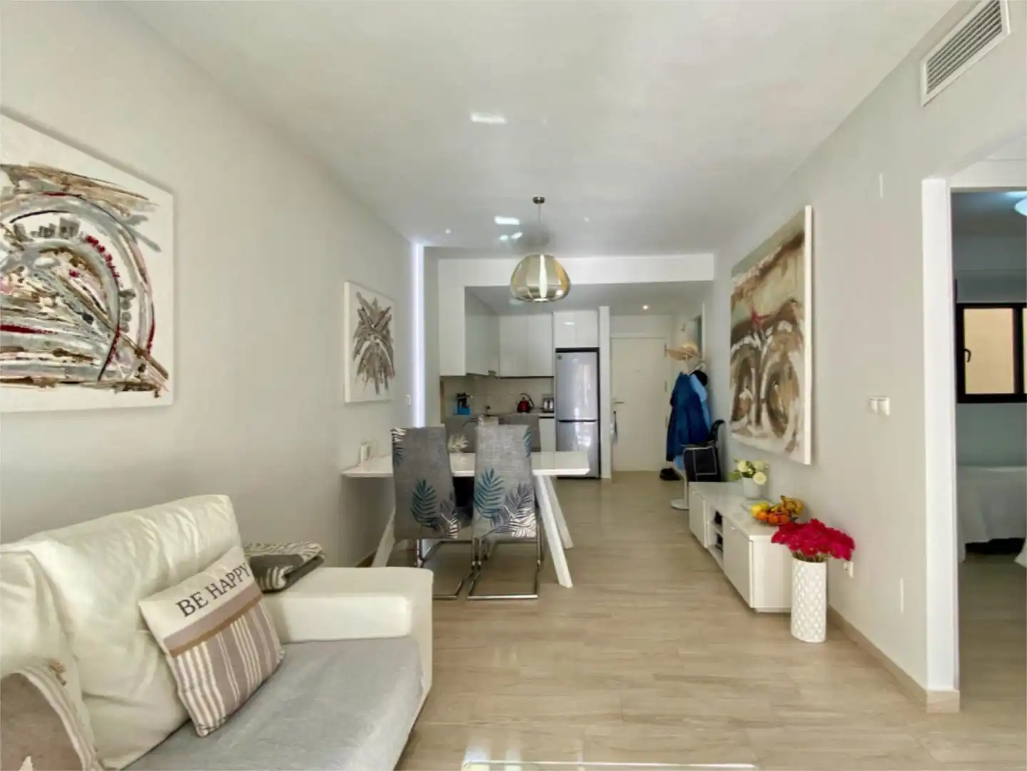 Flat for sale in Via Augusta, 8, El Moncayo - El Pòrtic Living room of Flat for sale in Guardamar del Segura with Air Conditioner, Swimming Pool and Furnished