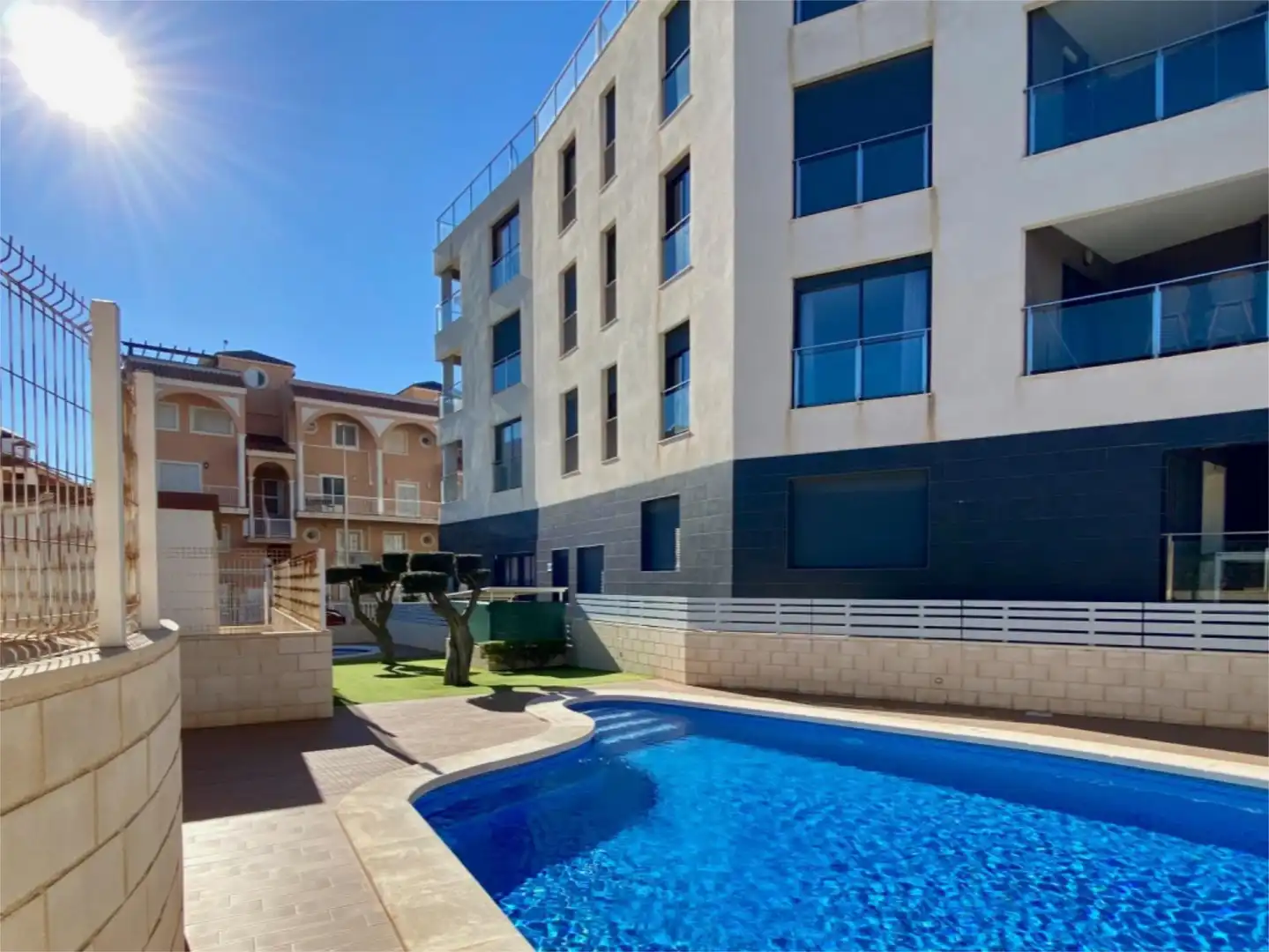 Flat for sale in Via Augusta, 8, El Moncayo - El Pòrtic Swimming pool of Flat for sale in Guardamar del Segura with Air Conditioner, Swimming Pool and Furnished