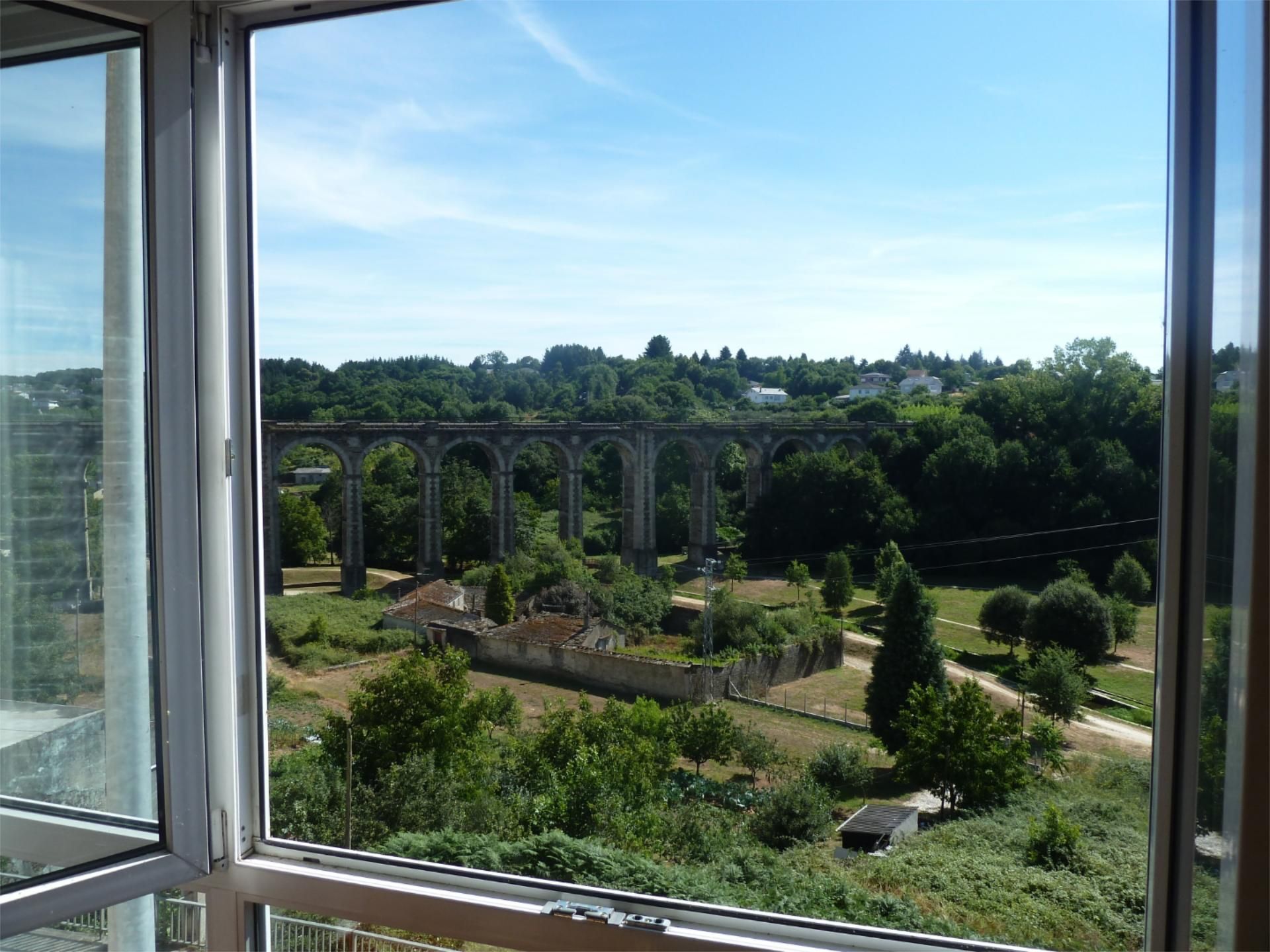 Garden of Flat to rent in Lugo Capital  with Storage room, Furnished and Oven