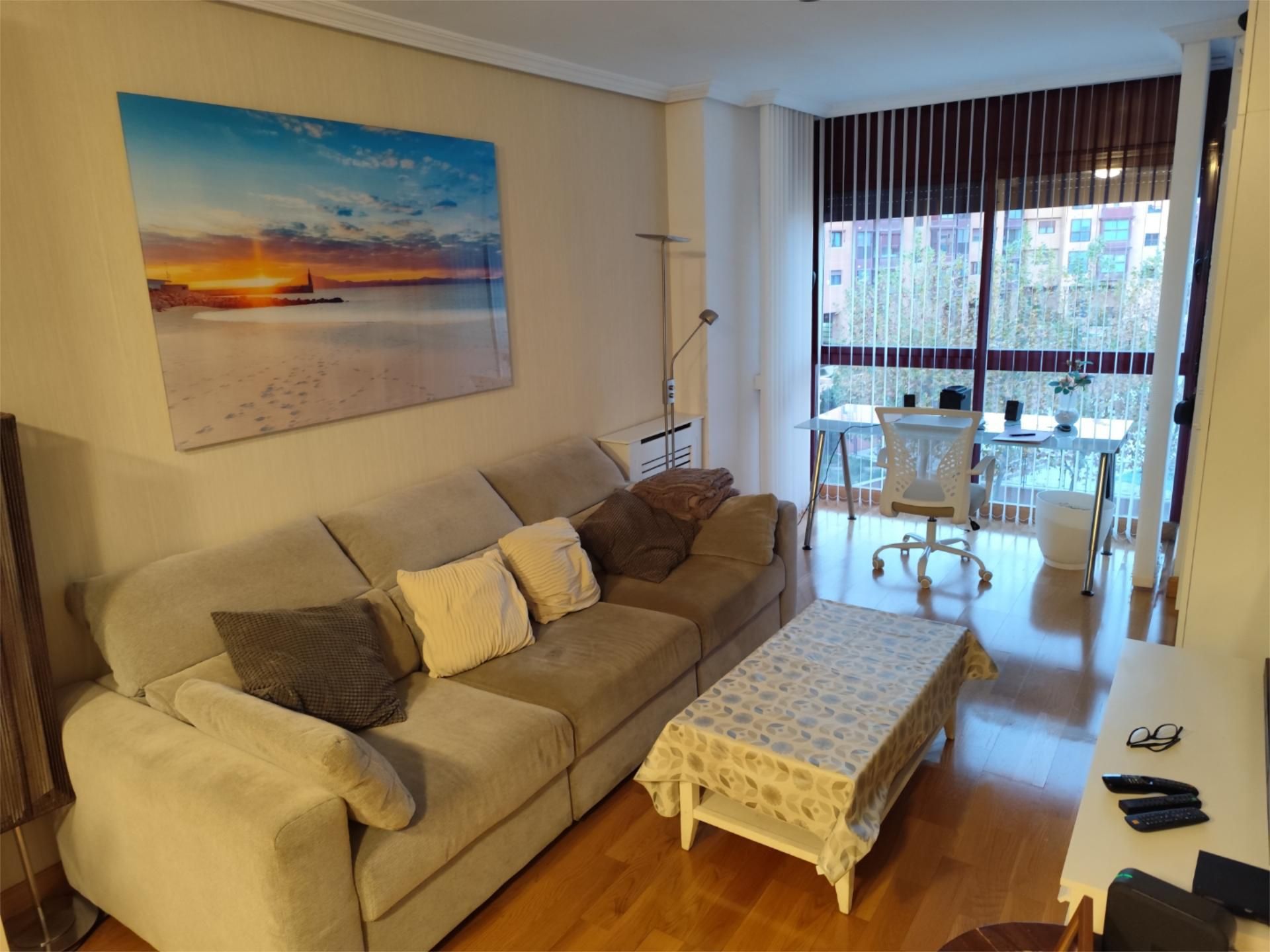 Flat to rent in Calle de San Julián del Camino, 2, Las Tablas Living room of Flat to rent in Madrid Capital with Air Conditioner, Heating and Parquet flooring