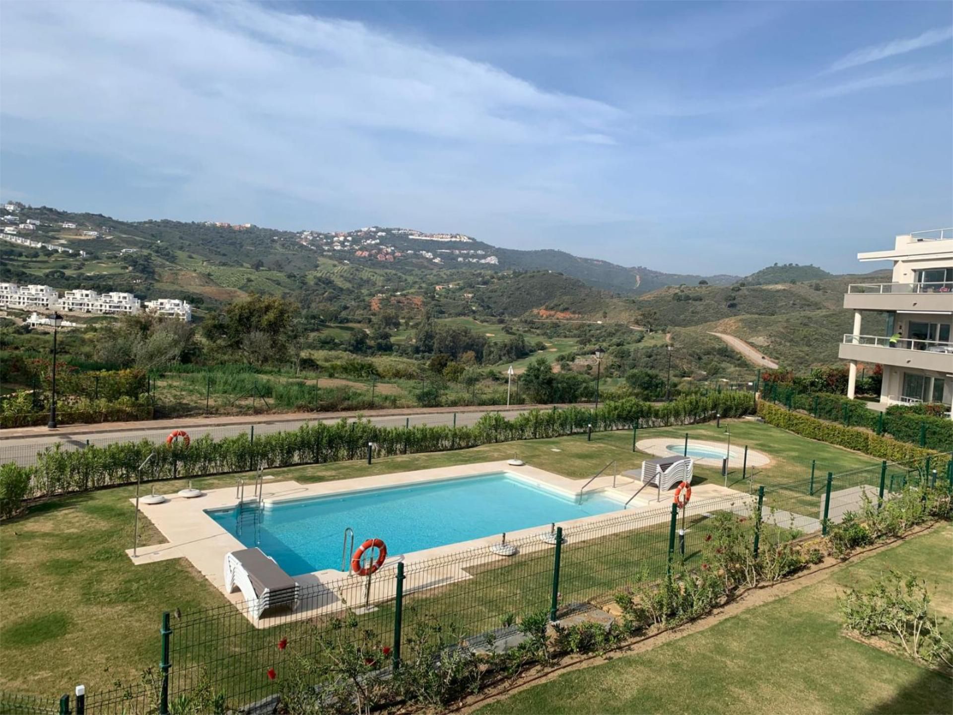 Swimming pool of Flat for sale in Mijas  with Air Conditioner, Terrace and Swimming Pool