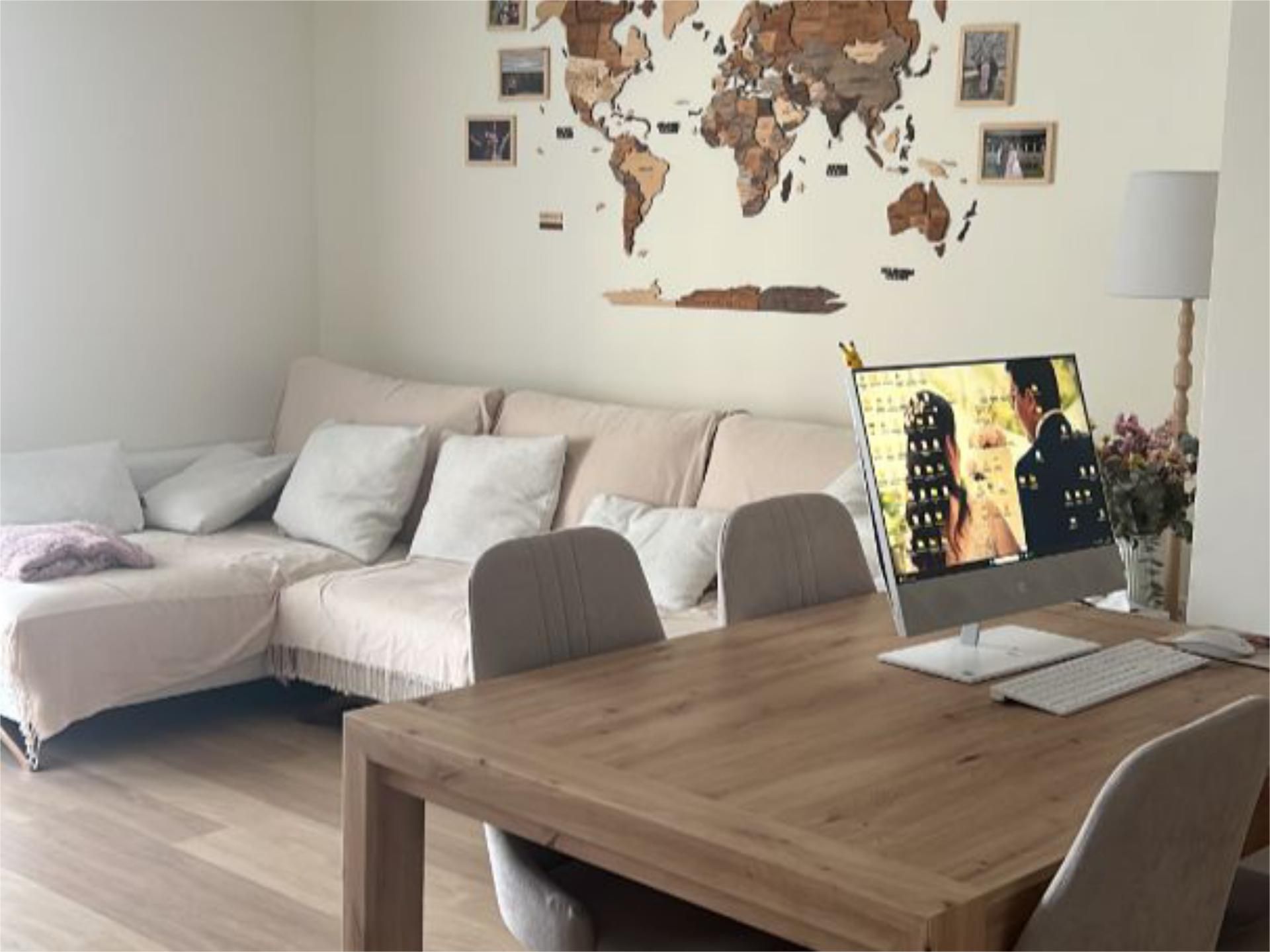 Flat for sale in Calle Altabaca, 22, Cerrado de Calderón - Hacienda Paredes Living room of Flat for sale in Málaga Capital with Air Conditioner, Terrace and Swimming Pool