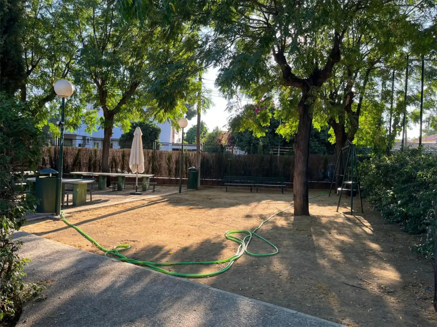 Garden of Flat for sale in Sevilla  with Air Conditioner, Heating and Parquet flooring