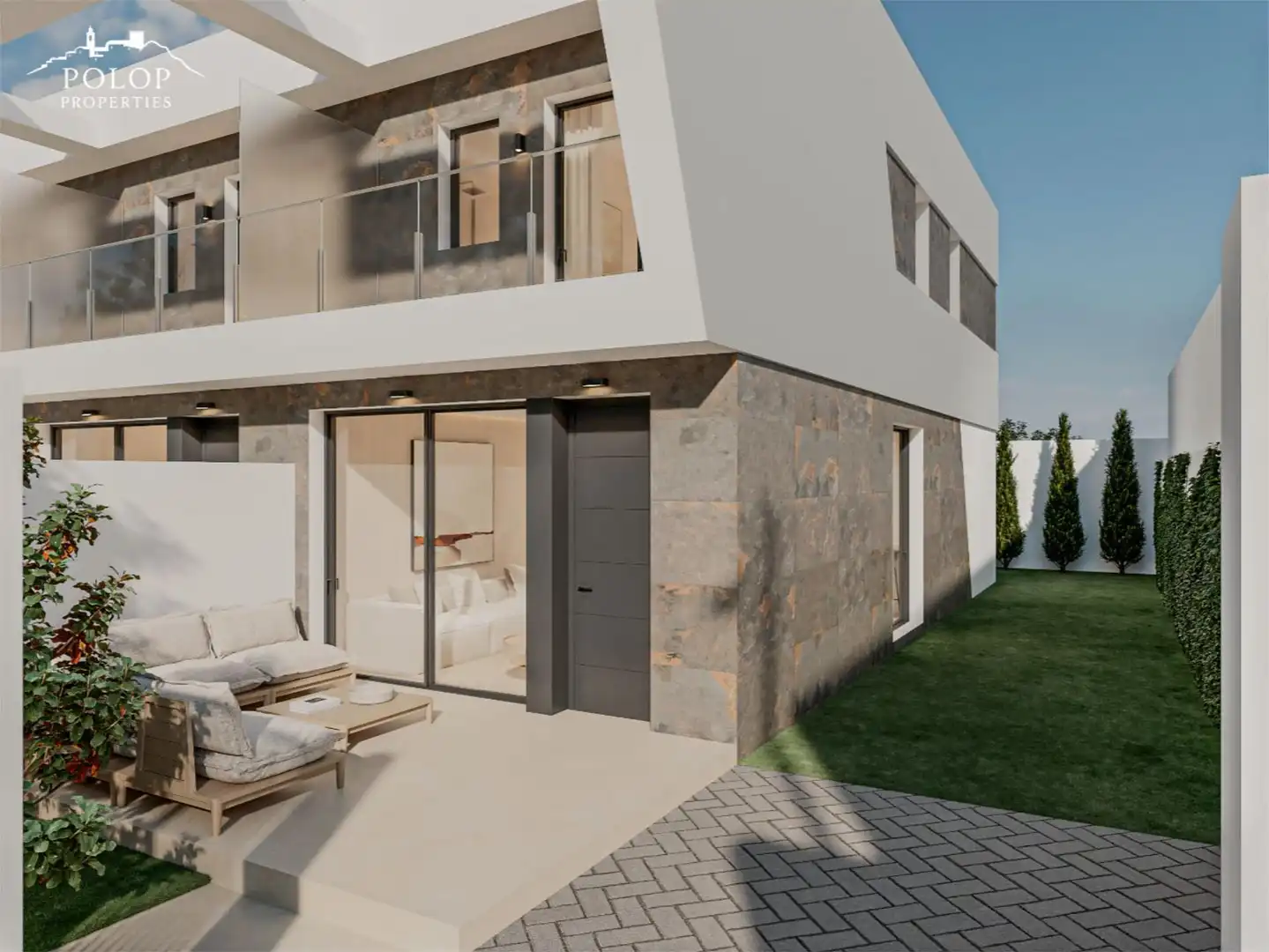 Vista exterior de Piso en venta en Polop con Aire acondicionado, Calefacción y Jardín privado