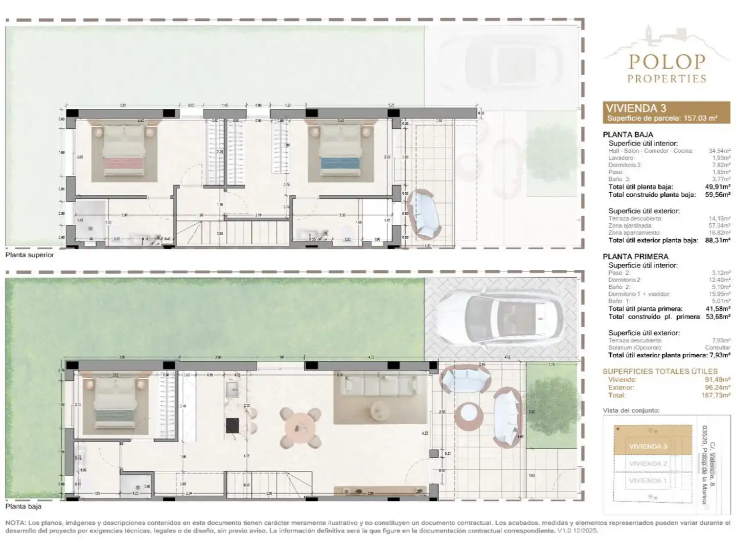 Piso en venta en Polop con Aire acondicionado, Calefacción y Jardín privado