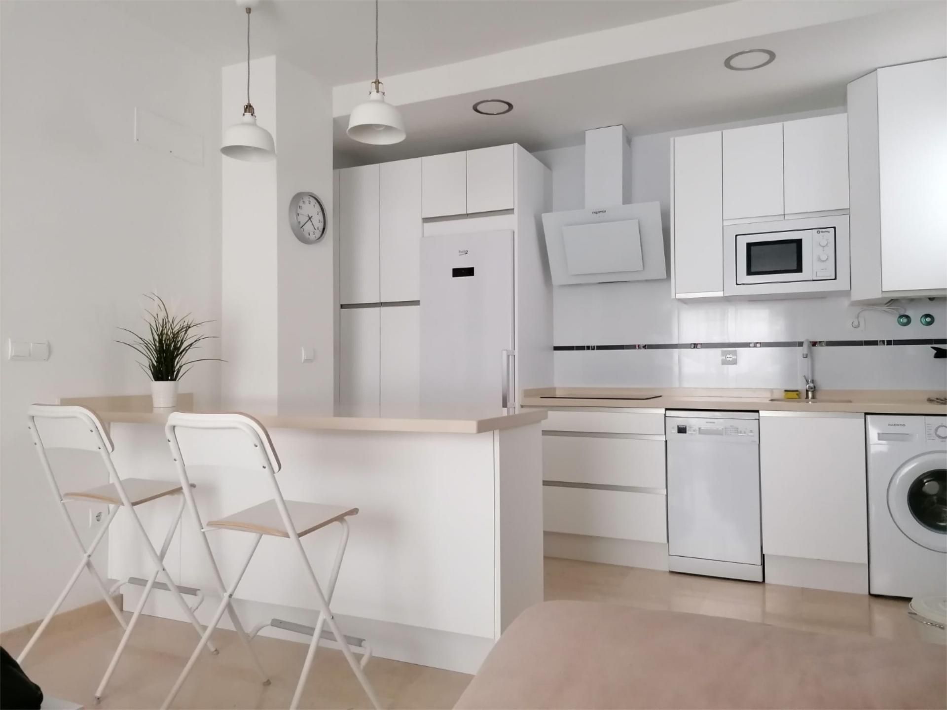 Kitchen of Apartment to rent in Écija  with Air Conditioner, Furnished and Washing machine
