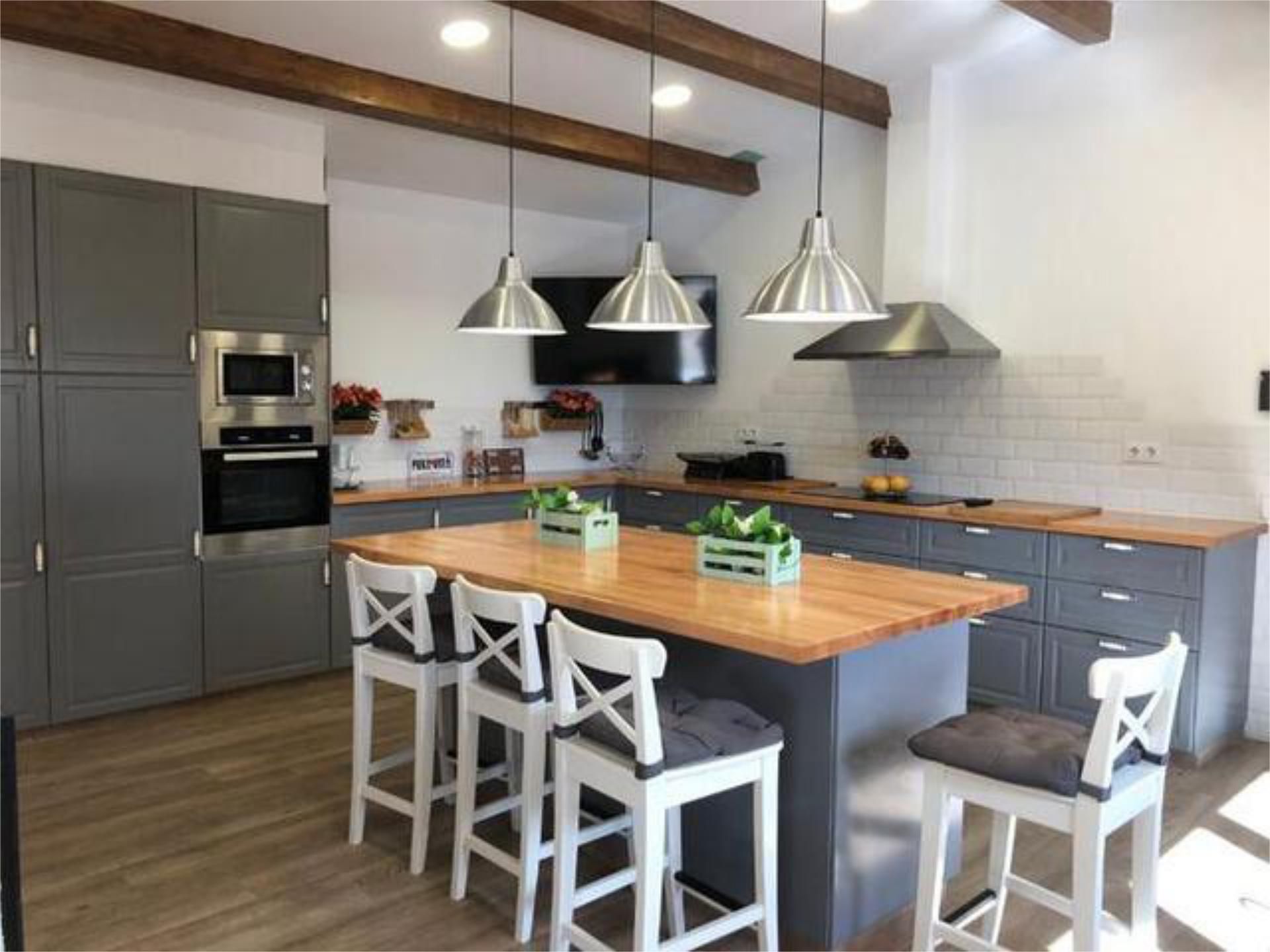 Cocina de Casa adosada en venta en  Zaragoza Capital con Calefacción, Jardín privado y Terraza