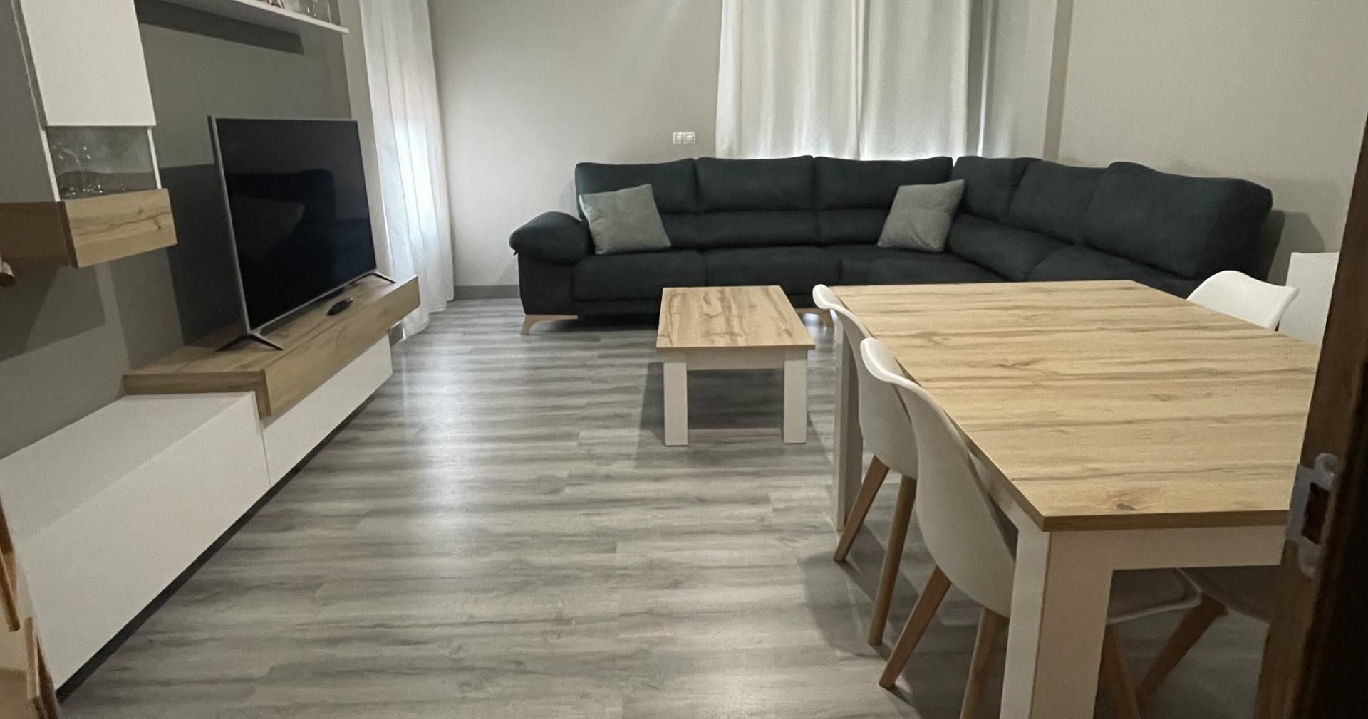 Living room of Flat to rent in Mérida  with Air Conditioner, Terrace and Swimming Pool