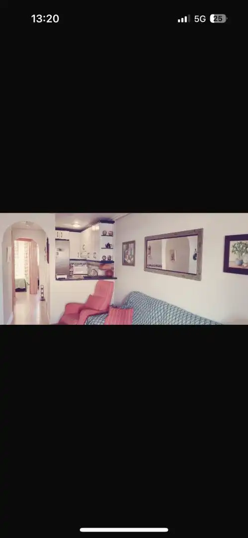 Wohnzimmer von Wohnung zur Miete in La Manga del Mar Menor mit Klimaanlage, Heizung und Privatgarten
