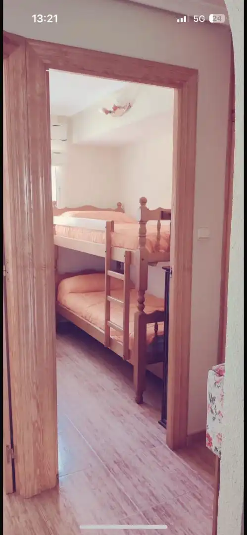 Schlafzimmer von Wohnung zur Miete in La Manga del Mar Menor mit Klimaanlage, Heizung und Privatgarten