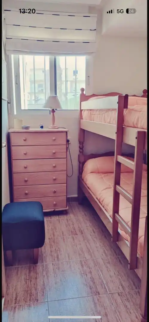 Schlafzimmer von Wohnung zur Miete in La Manga del Mar Menor mit Klimaanlage, Heizung und Privatgarten