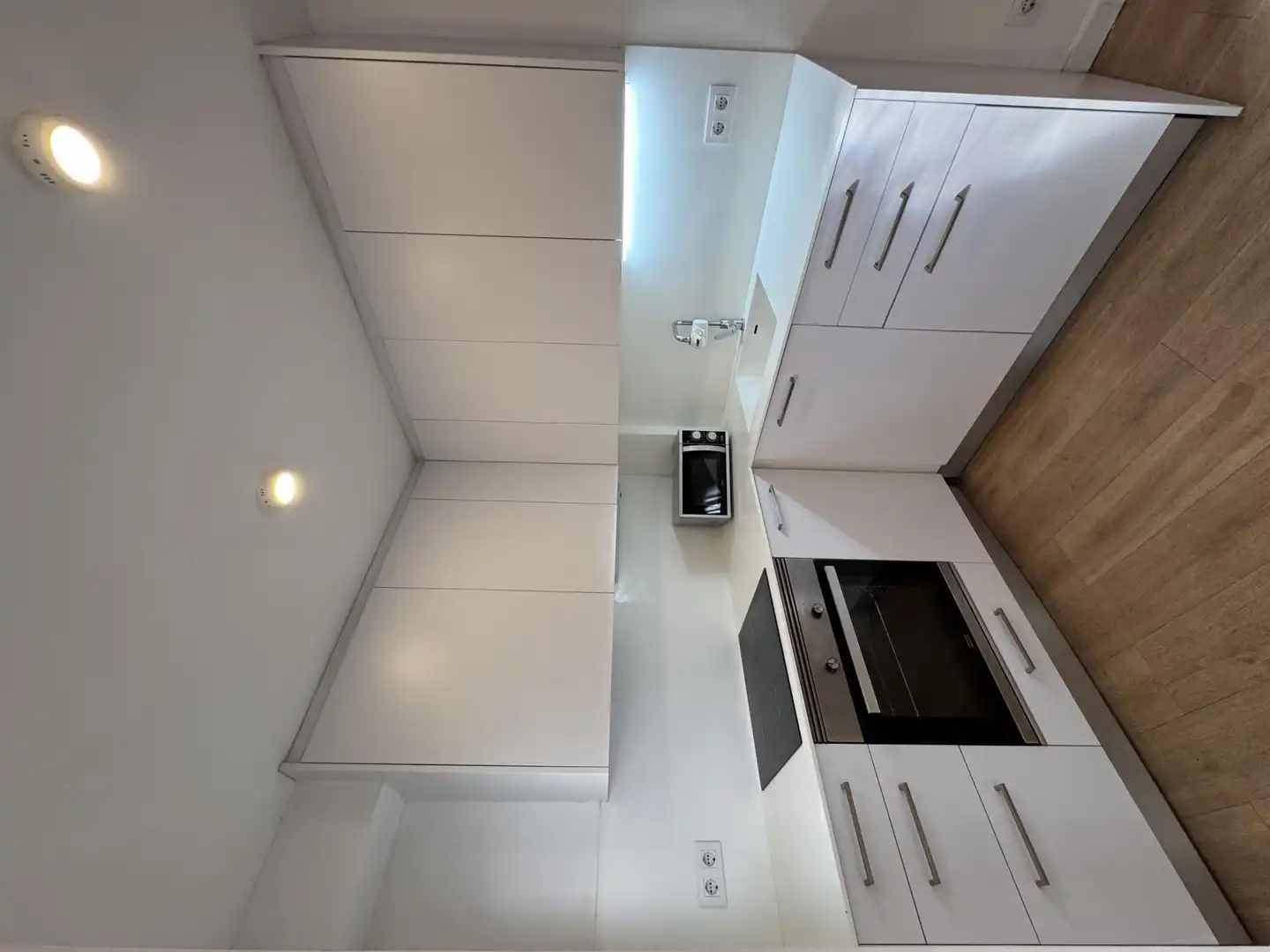 Kitchen of Flat for rent in Barcelona  with Parquet flooring, Terrace and Furnished