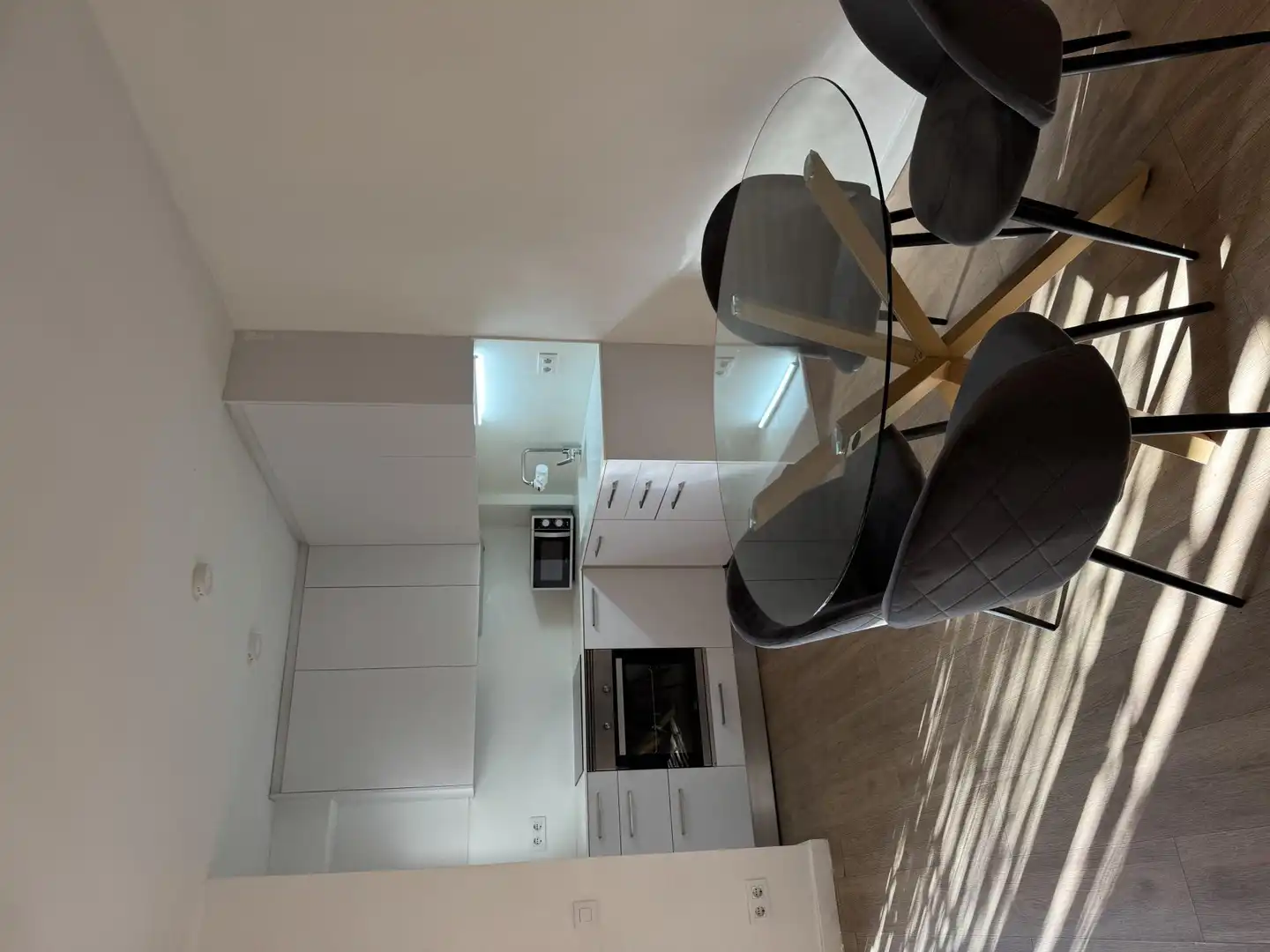 Kitchen of Flat for rent in Barcelona  with Parquet flooring, Terrace and Furnished