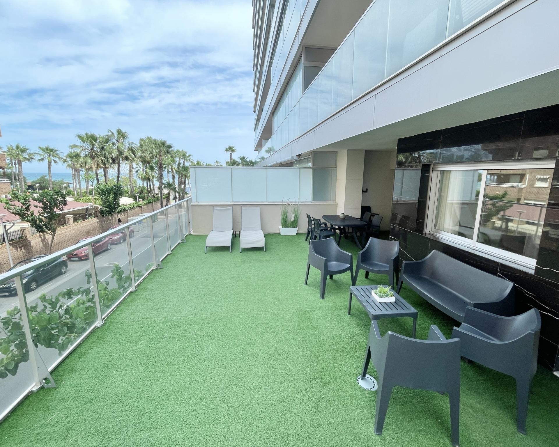 Terrace of Flat for sale in Oropesa del Mar / Orpesa  with Air Conditioner, Heating and Terrace
