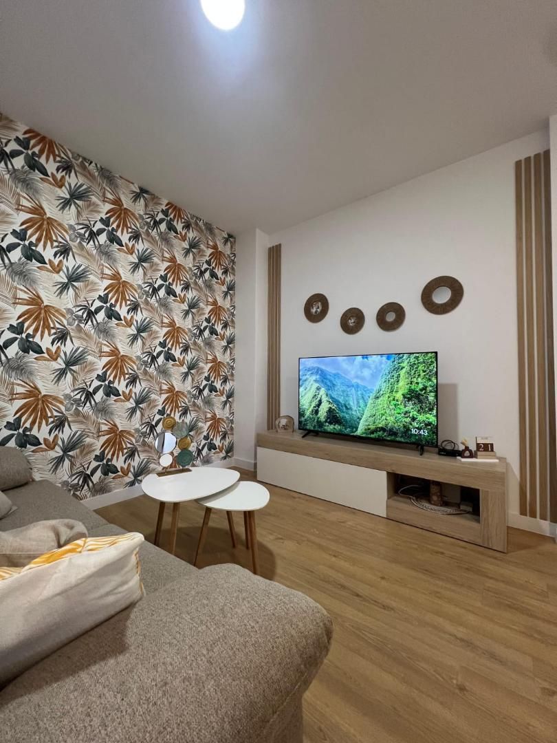 Living room of Flat to rent in Málaga Capital  with Air Conditioner, Heating and Parquet flooring