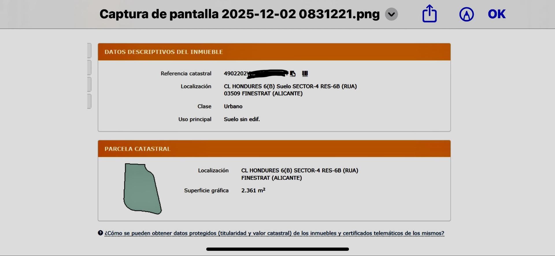 Aparcament de Finca rústica en venda en Finestrat