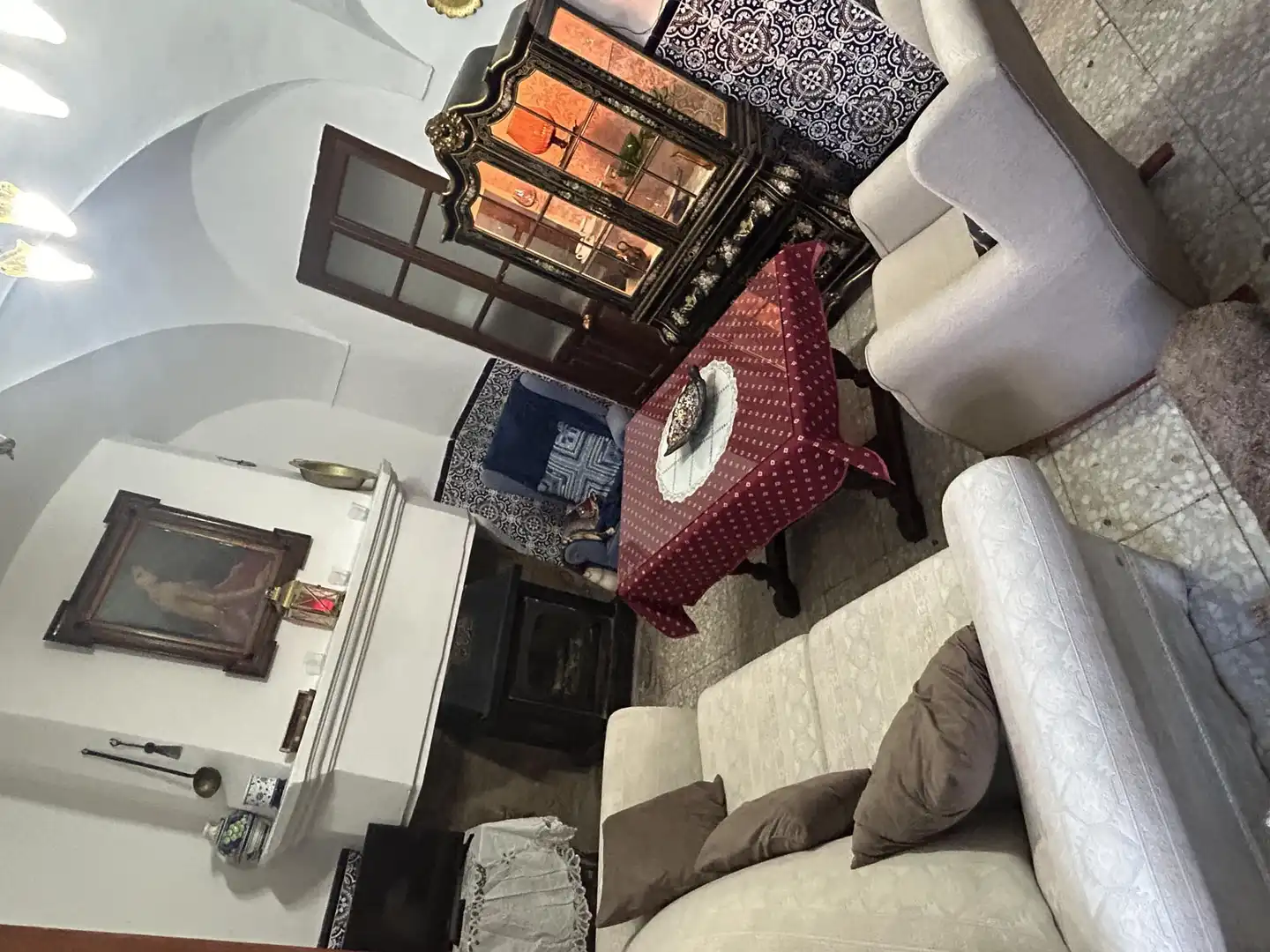 Casa adosada en venta en Callejón de la Luna, 1, Fuente Obejuna Sala de estar de Casa adosada en venta en Fuente Obejuna con Calefacción, Jardín privado y Terraza