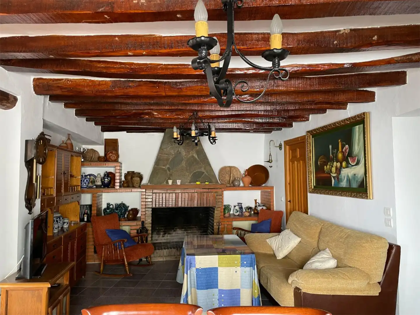 Casa adosada en venta en Alpujarra de la Sierra Sala de estar de Casa adosada en venta en Alpujarra de la Sierra con Terraza