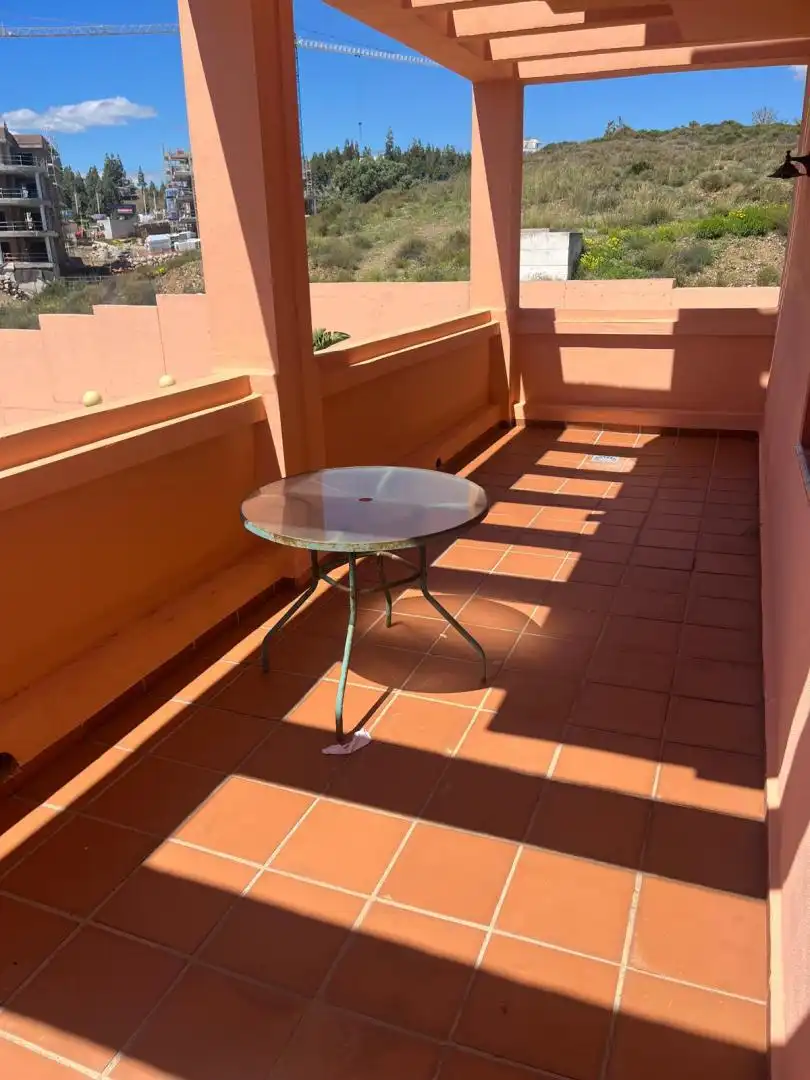 Terraza de Piso de alquiler en Mijas con Aire acondicionado, Calefacción y Jardín privado