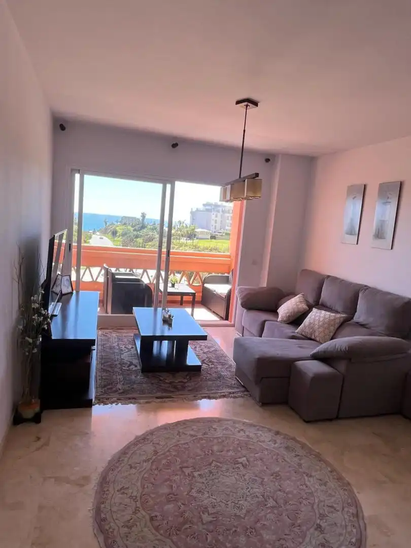Sala de estar de Piso de alquiler en Mijas con Aire acondicionado, Calefacción y Jardín privado