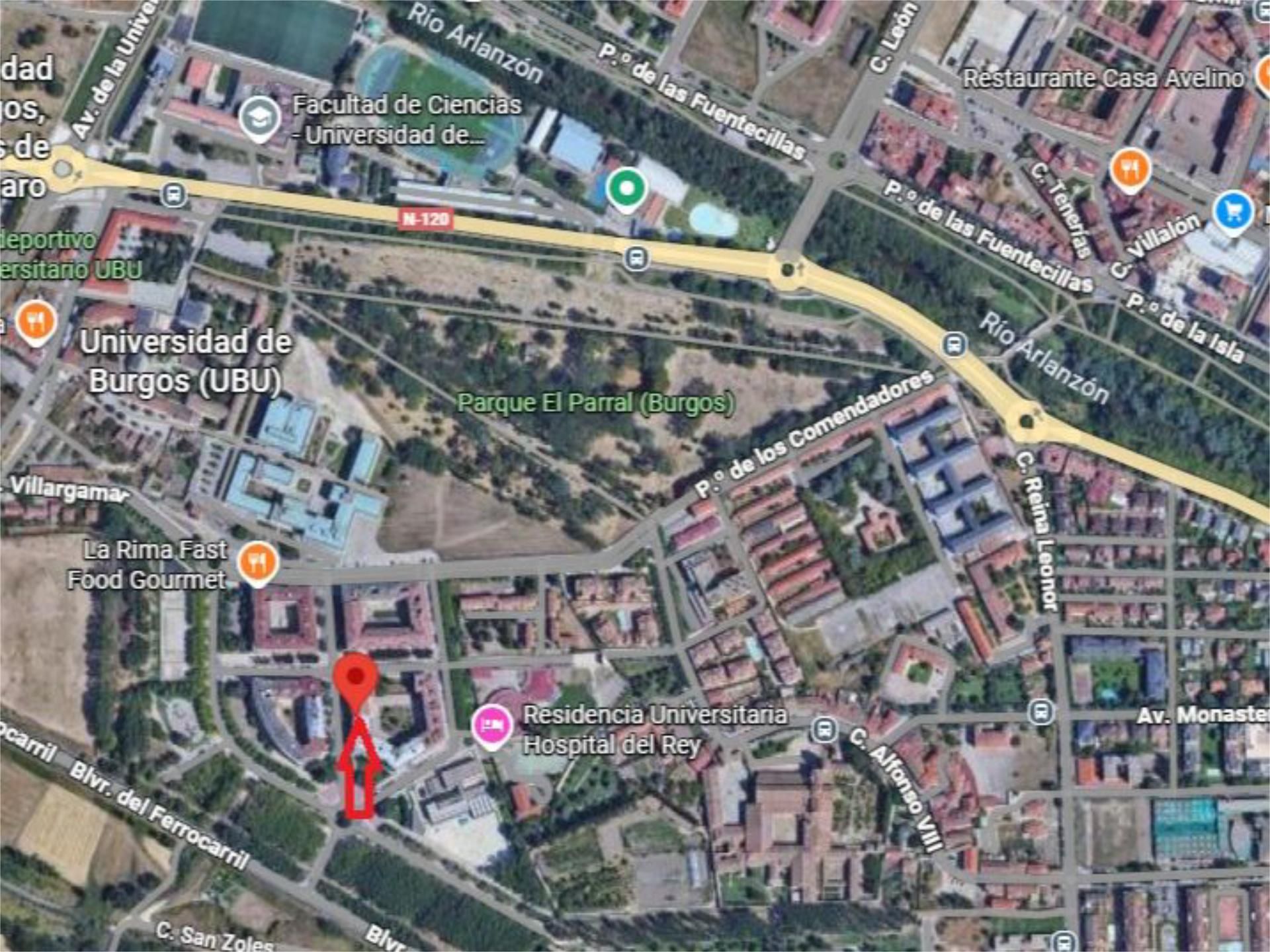 Vista exterior de Piso en venta en Burgos Capital con Calefacción, Parquet y Terraza