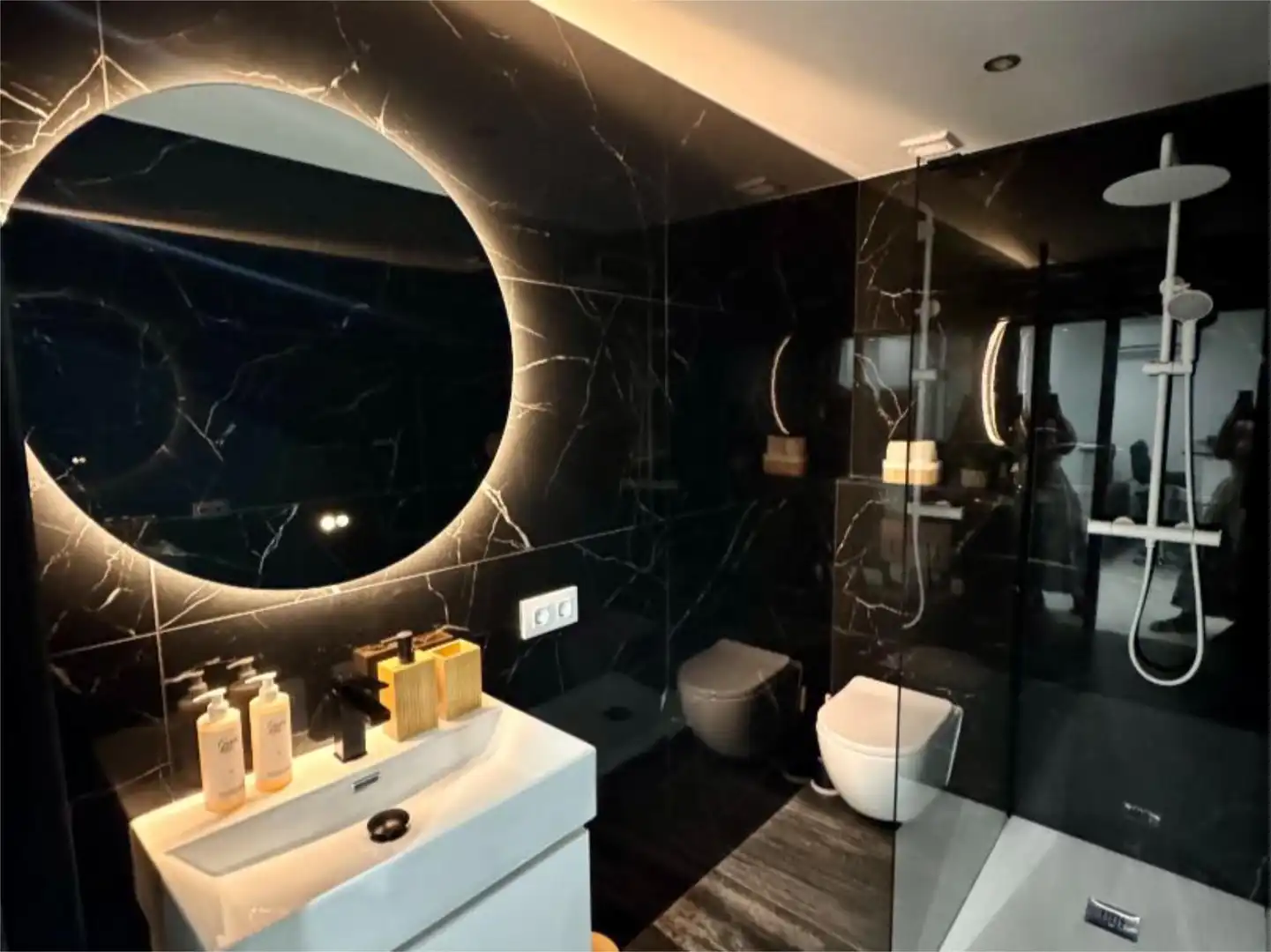 Bathroom of Apartments for sale in Calpe / Calp  with Air Conditioner, Heating and Parquet flooring