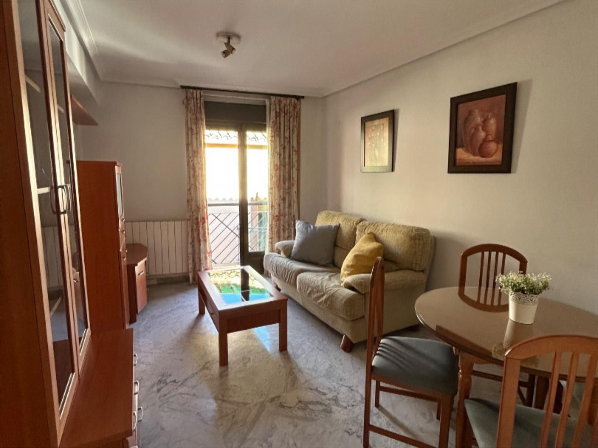 Sala d'estar de Apartament de lloguer en  Jaén Capital amb Aire condicionat, Calefacció i Moblat