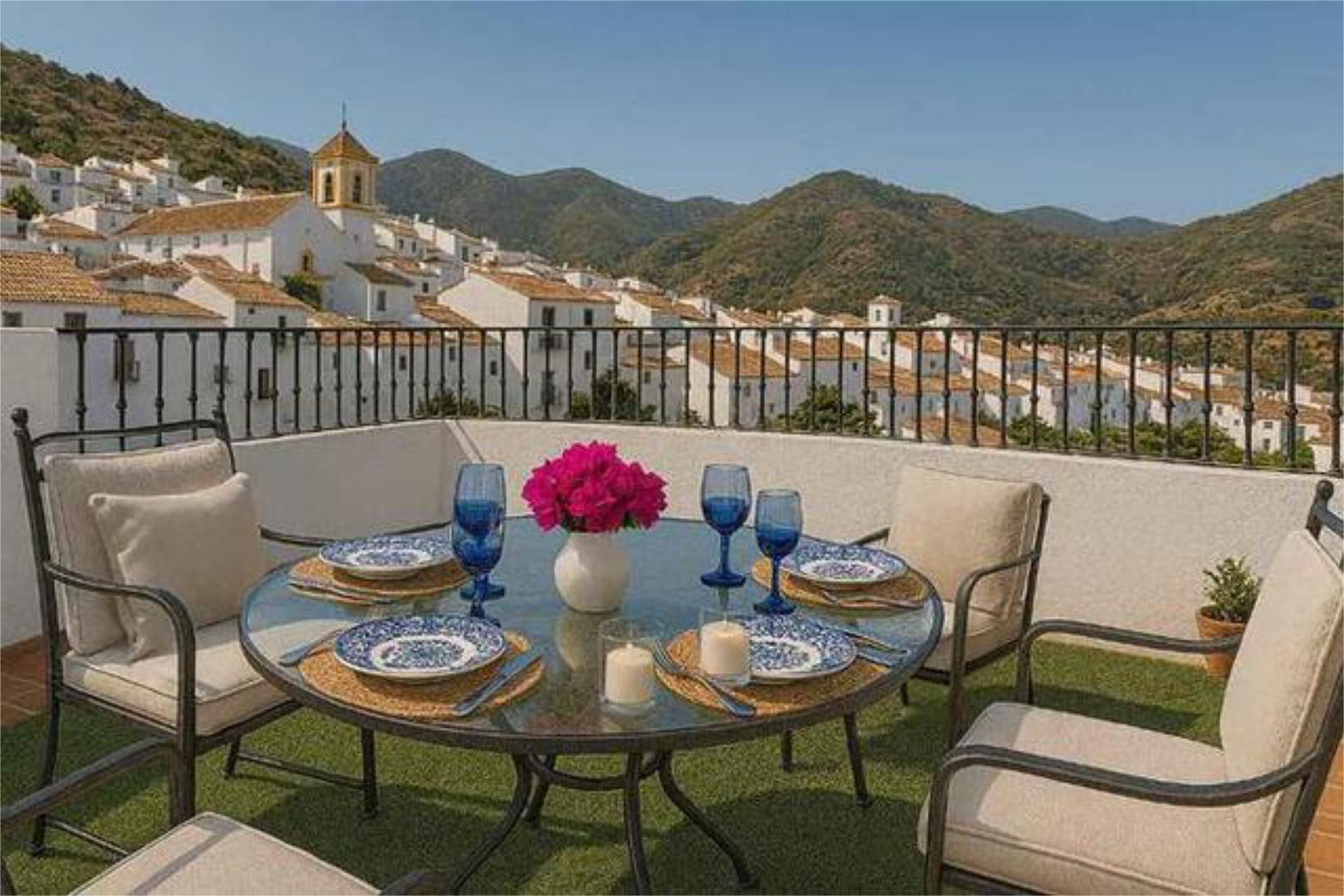 Terraza de Ático de alquiler en Benahavís