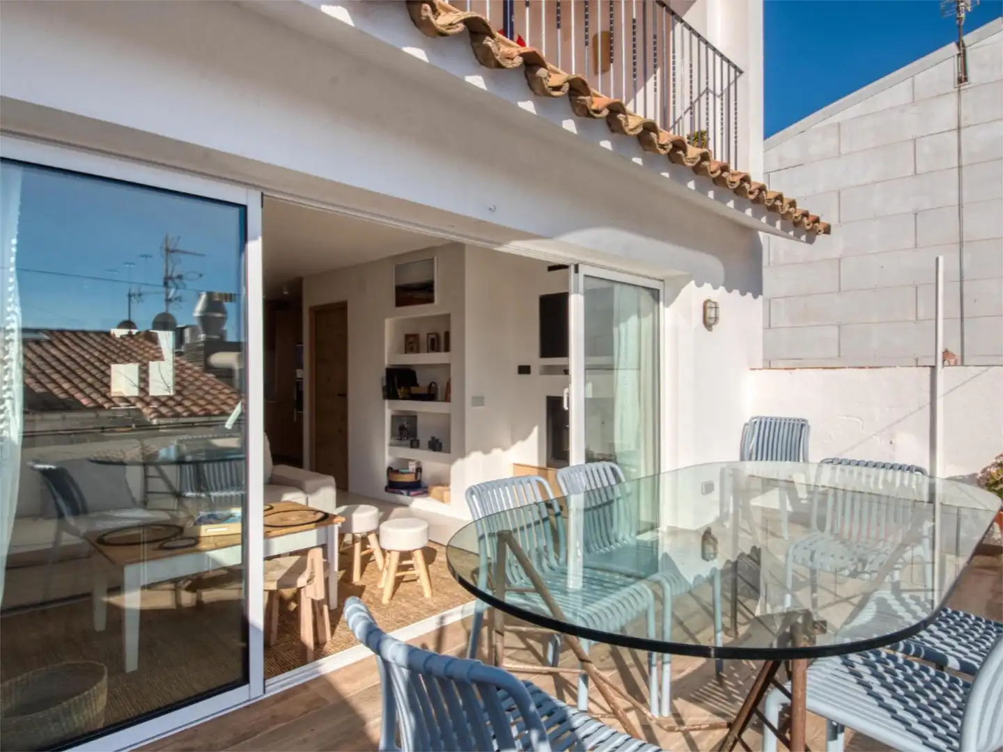 Einfamilien-Reihenhaus zum Verkauf in Carrer Lladó, 7, Calella de Palafrugell Terrasse von Einfamilien-Reihenhaus zum Verkauf in Palafrugell mit Klimaanlage, Terrasse und Balkon