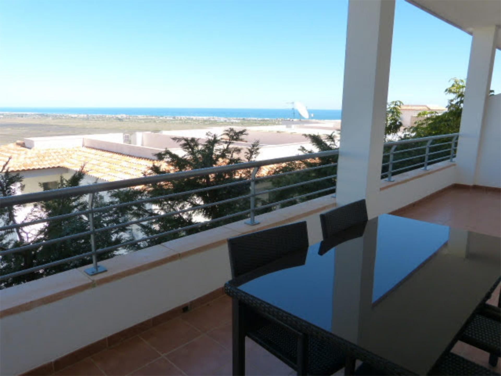 Terrassa de Apartament de lloguer en Pego amb Aire condicionat, Calefacció i Jardí privat