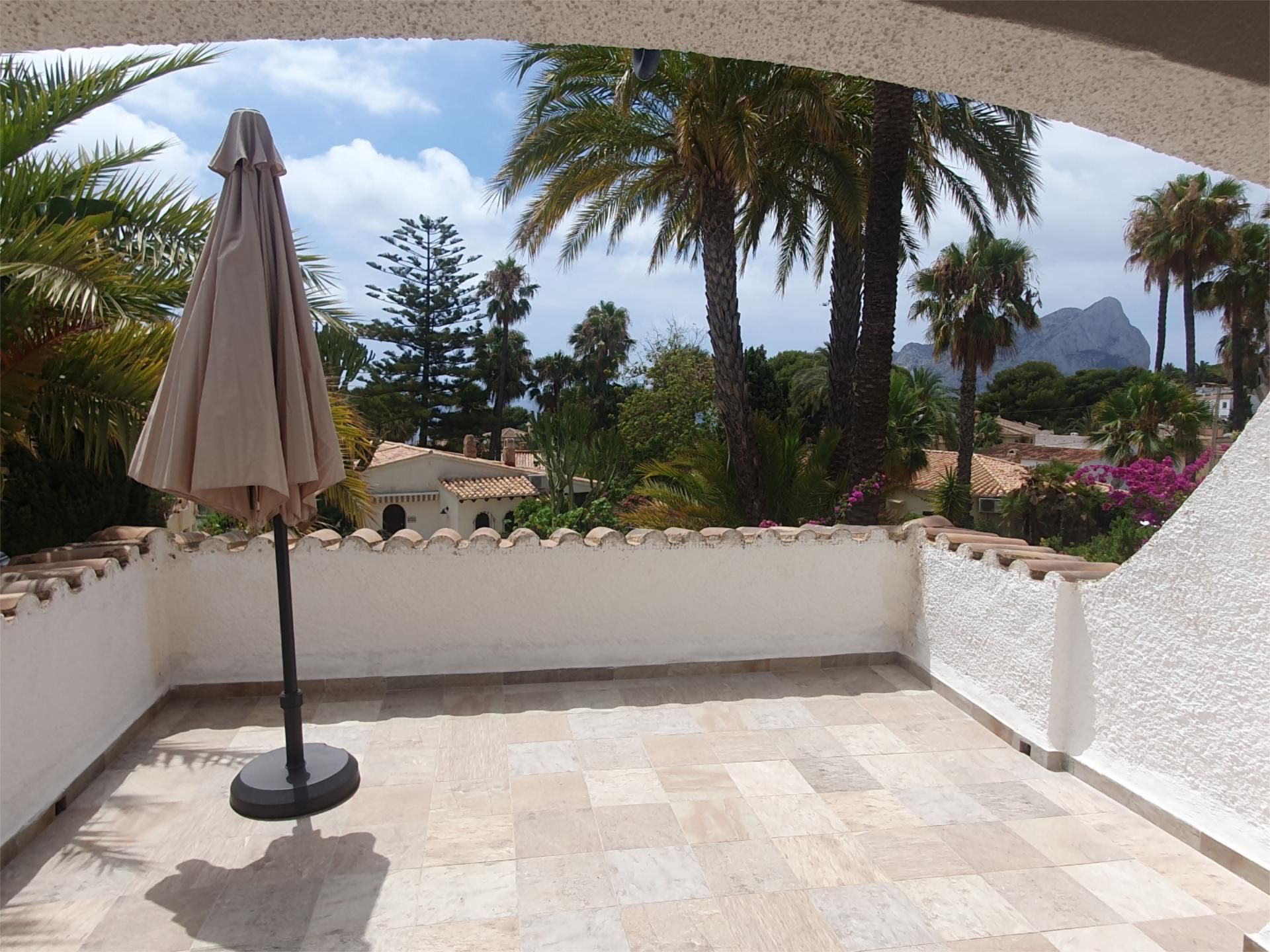 Terraza de Casa adosada de alquiler en Calpe / Calp con Aire acondicionado, Calefacción y Terraza