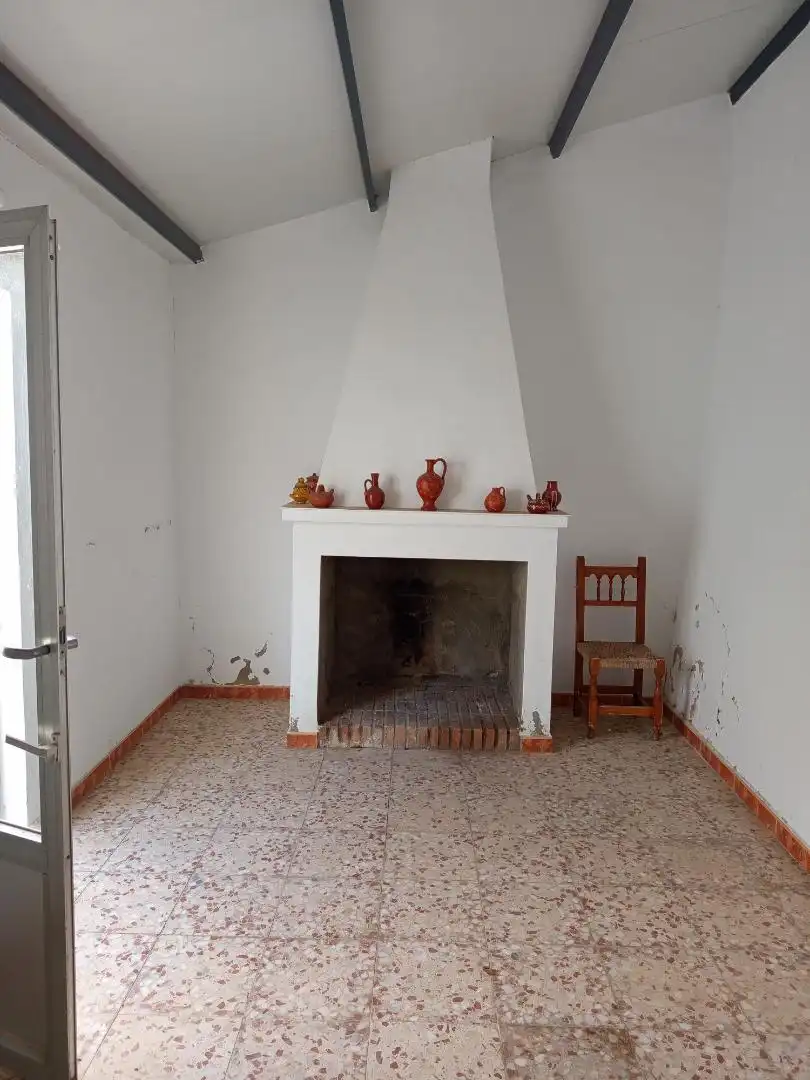 Sala d'estar de Casa adosada en venda en Puebla de la Reina amb Aire condicionat, Calefacció i Terrassa