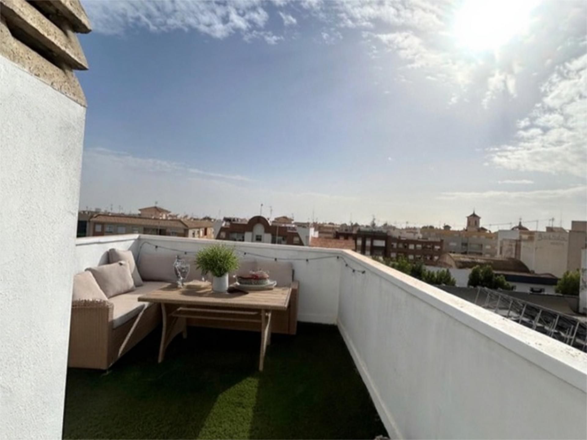 Terrace of Flat to rent in San Javier  with Air Conditioner, Parquet flooring and Terrace