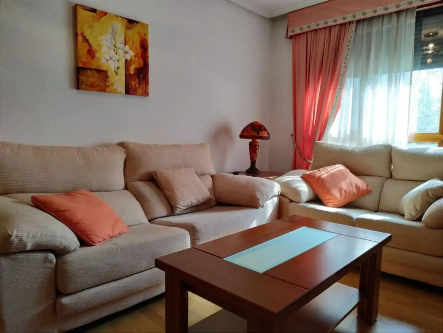 Piso en venta en Calle Arribes del Duero, 2, Hospital Nuevo Sala de estar de Piso en venta en Valladolid con Calefacción, Jardín privado y Parquet